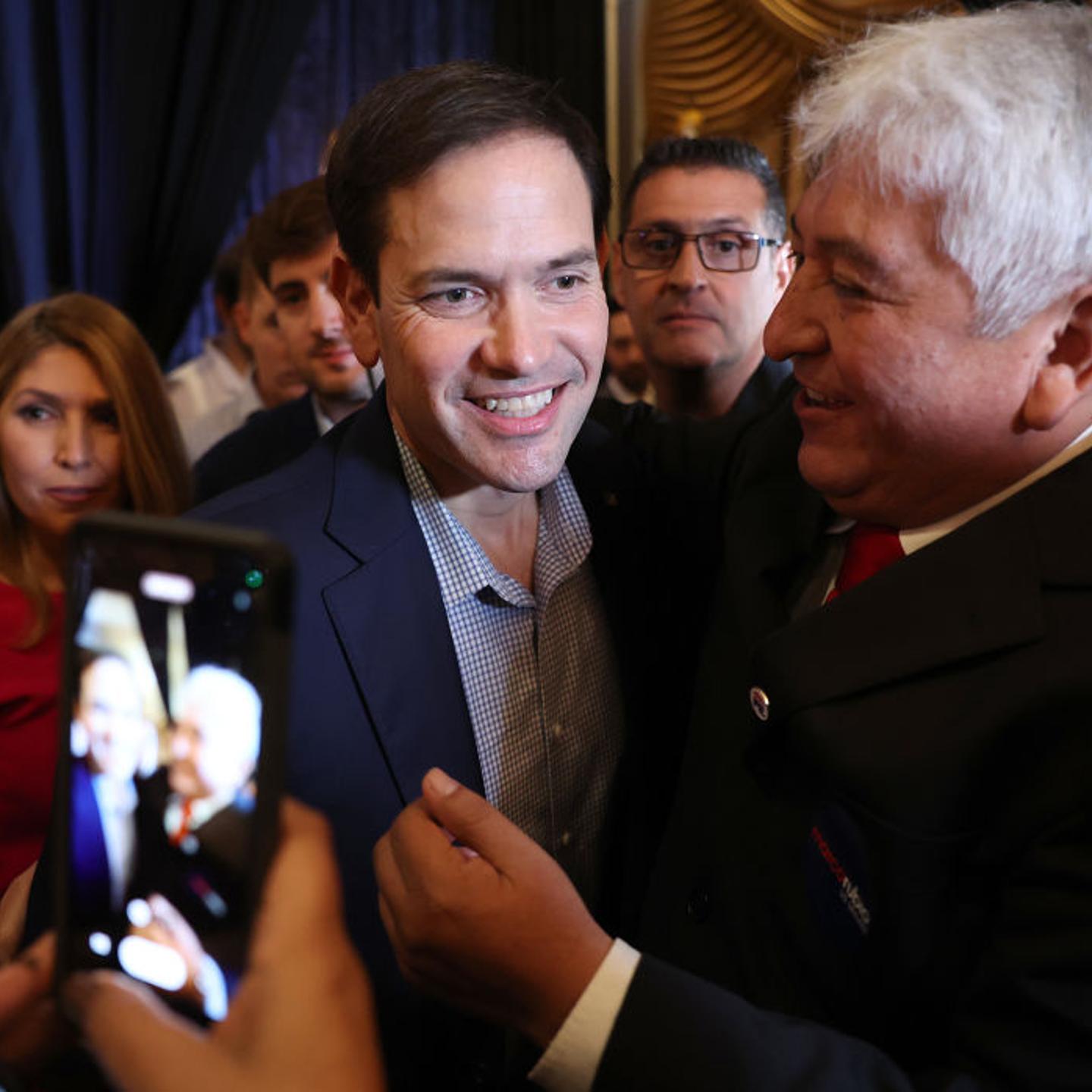 Senator Marco Rubio Campaigns For Re-Election In Miami