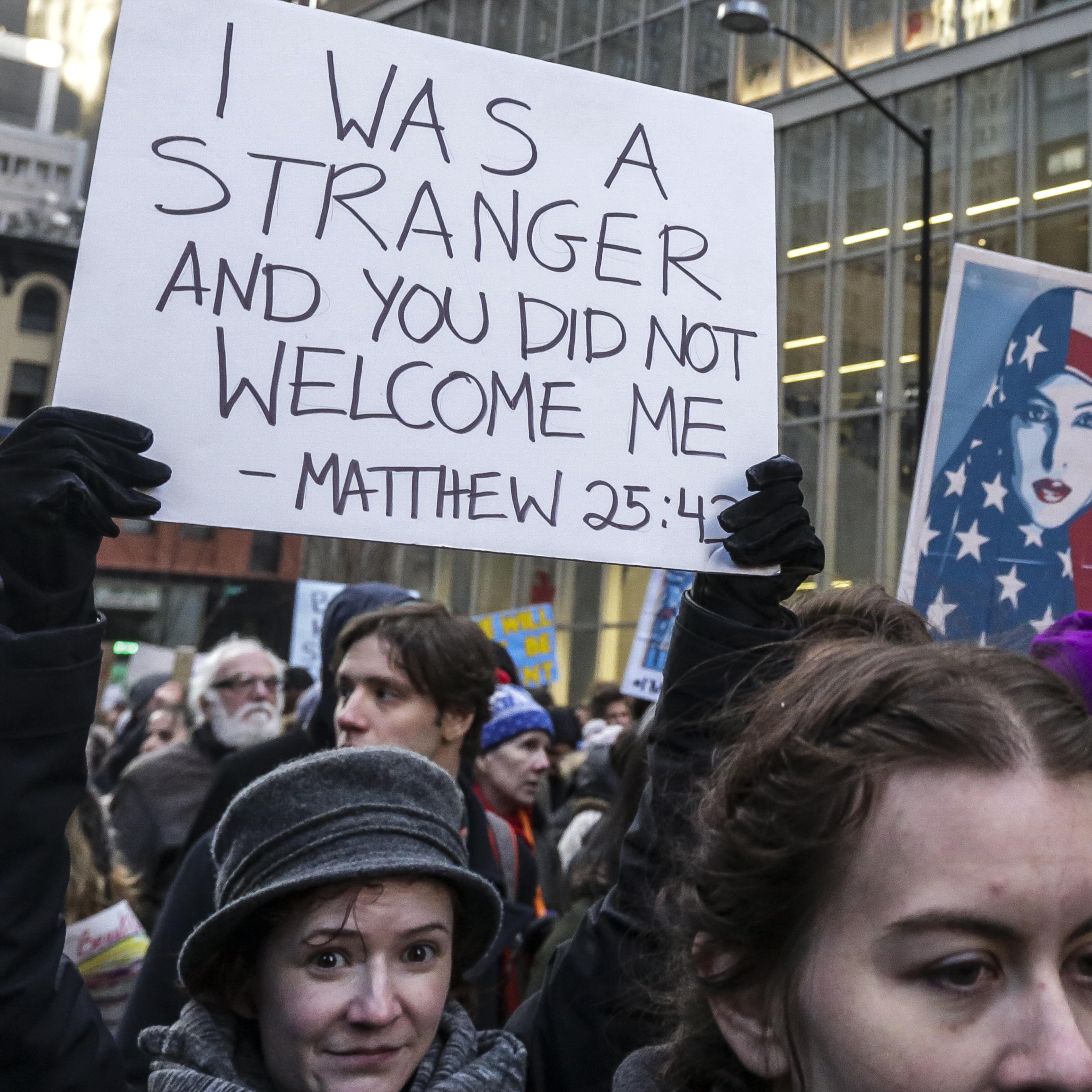 Demonstrators Protest In New York As Confusion Grips Airports Amid Courts Halt Of Trump Travel Ban