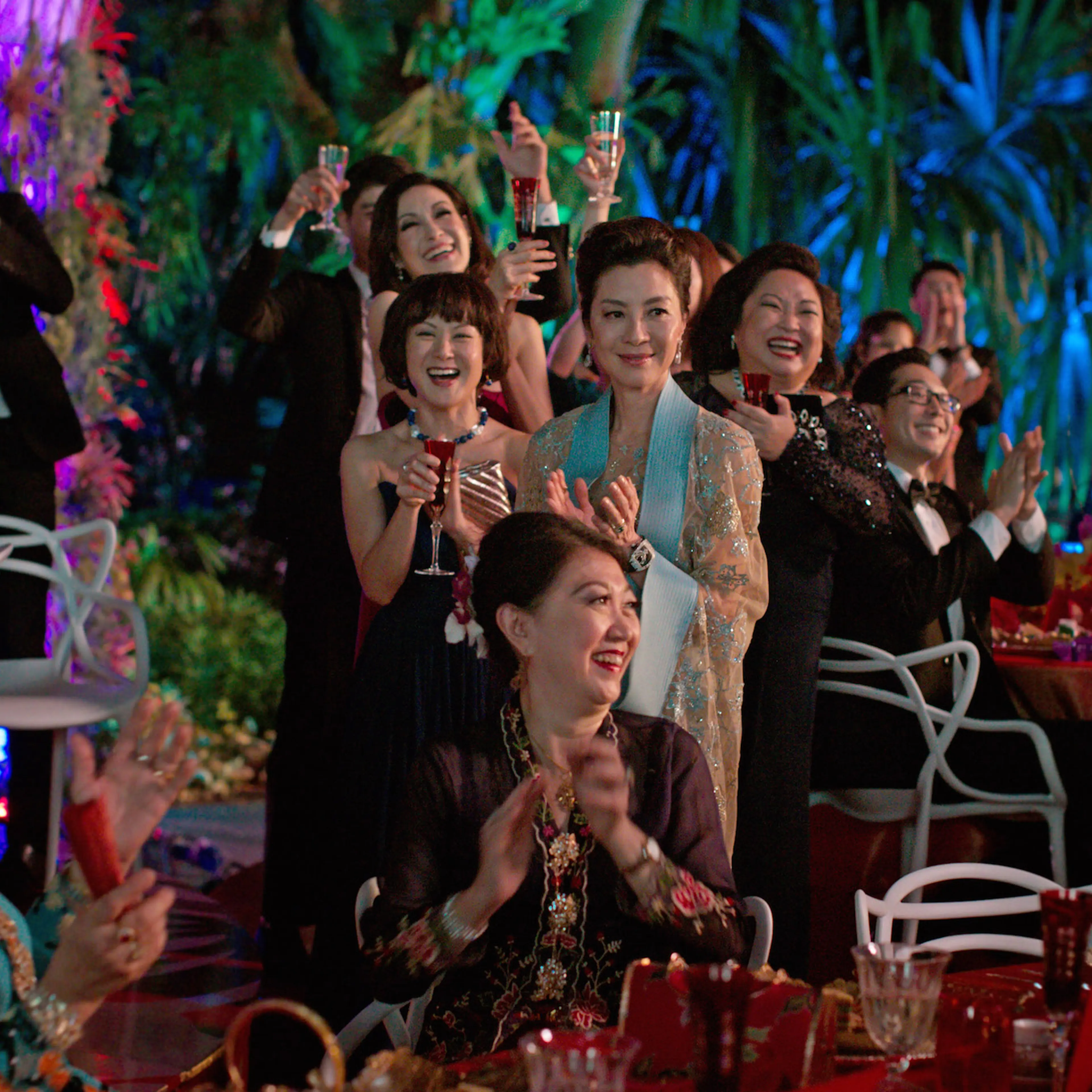 Crazy Rich Asians party scene
