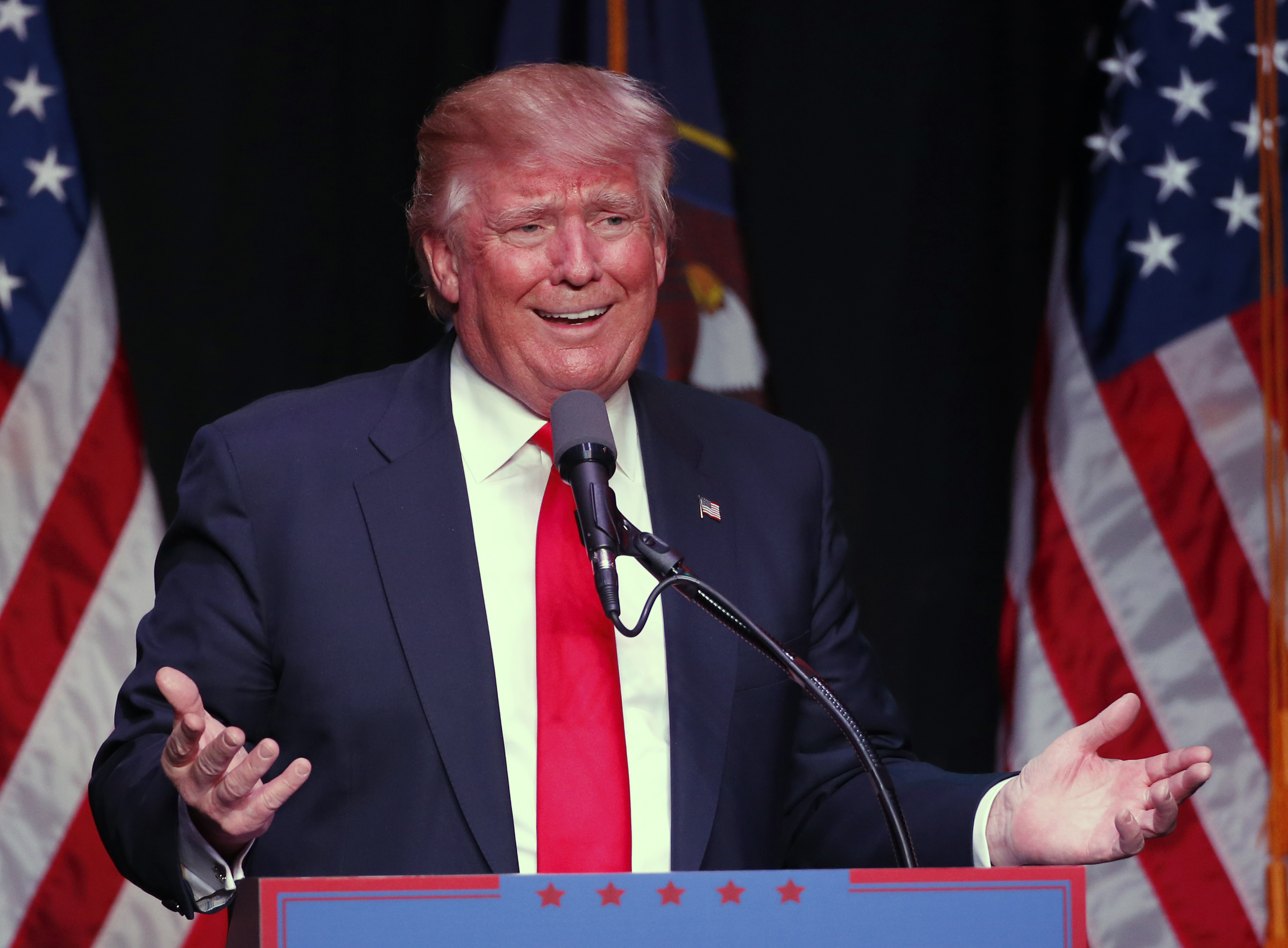 Donald Trump Holds Rally In Utah Ahead Of State's Caucuses