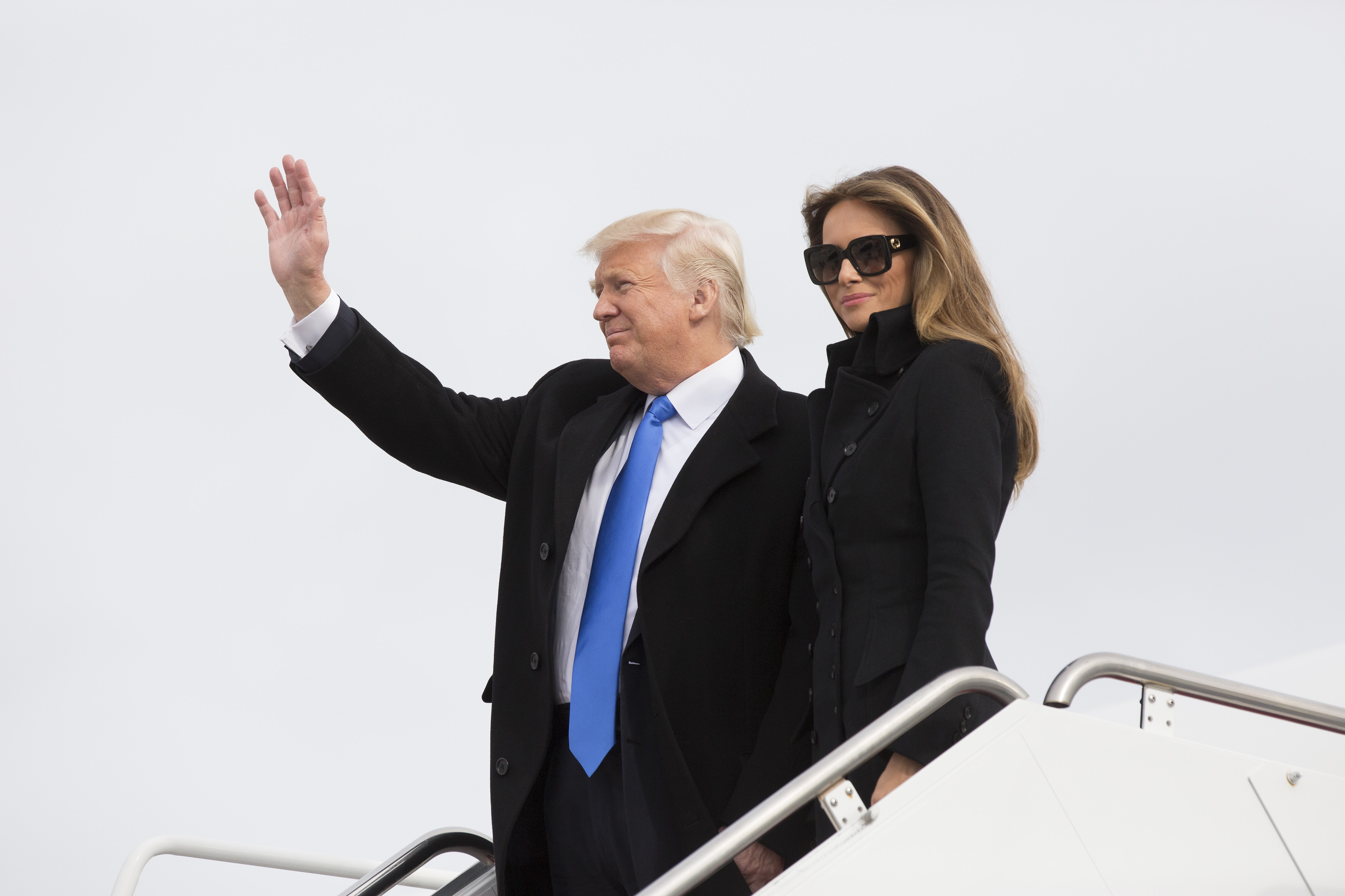 President-Elect Donald Trump Arrives In Washington