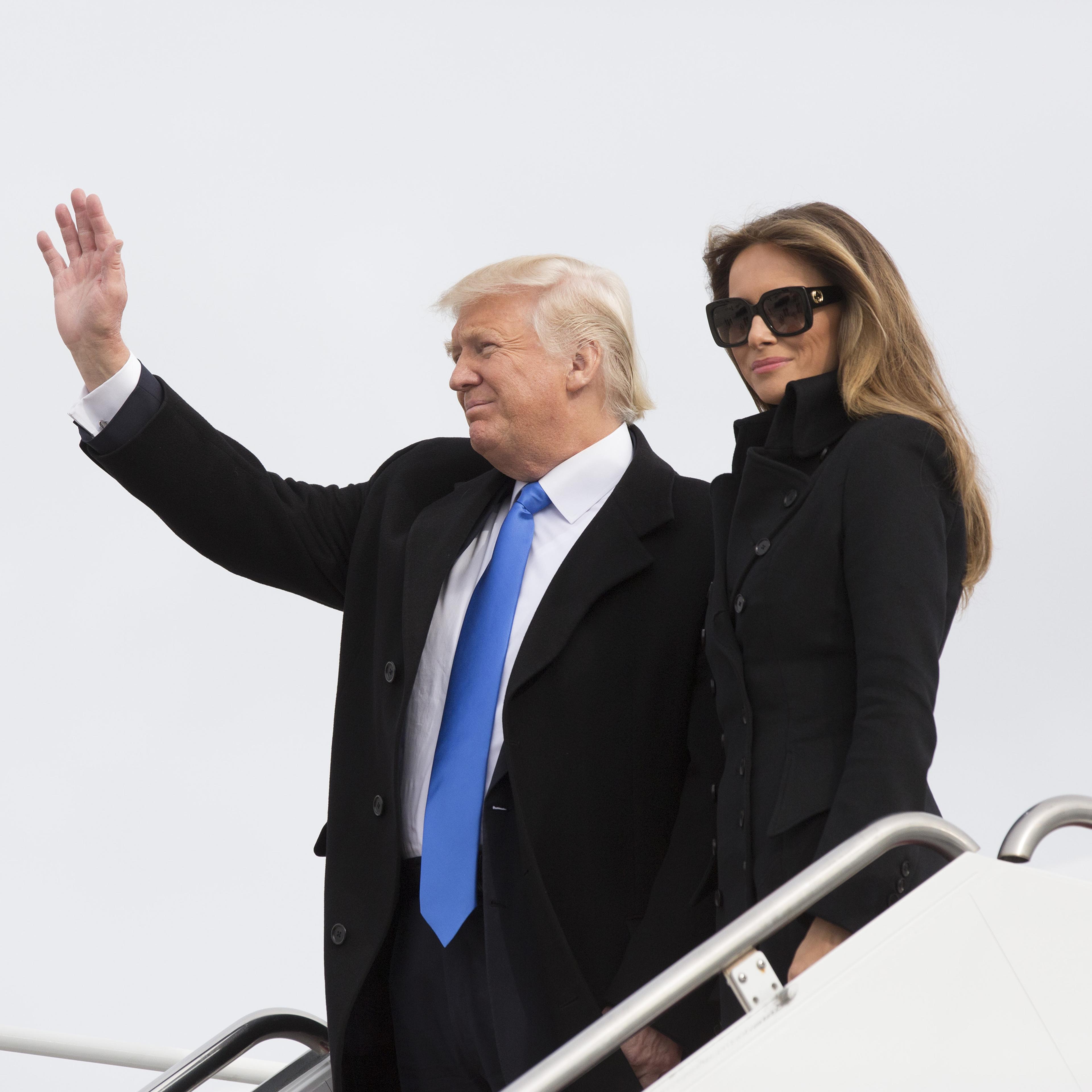 President-Elect Donald Trump Arrives In Washington