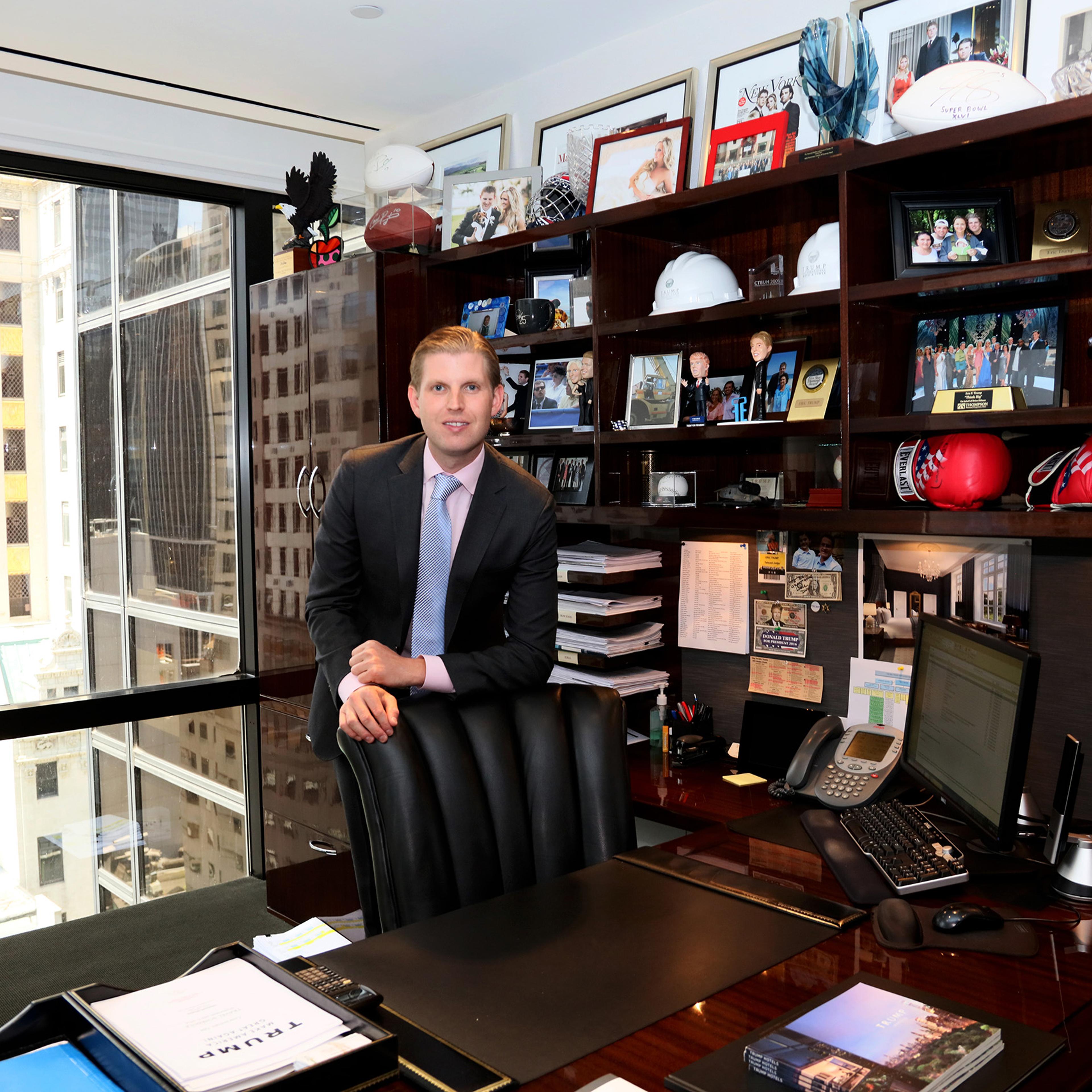 Eric Trump in his office at Trump Tower in New York City on July 6, 2016.
