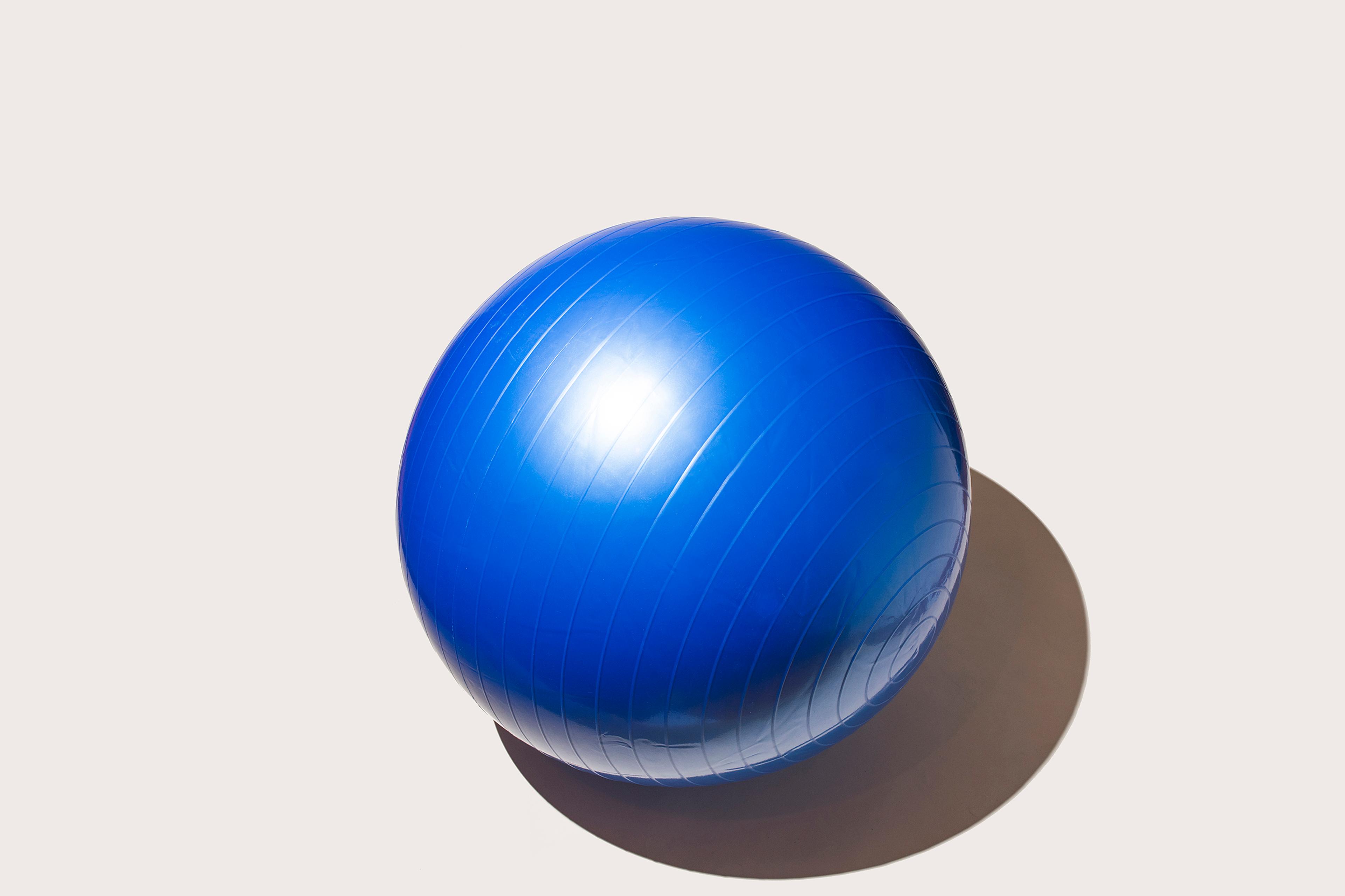 exercise-ball-fitness-health-betterment-motto-stock