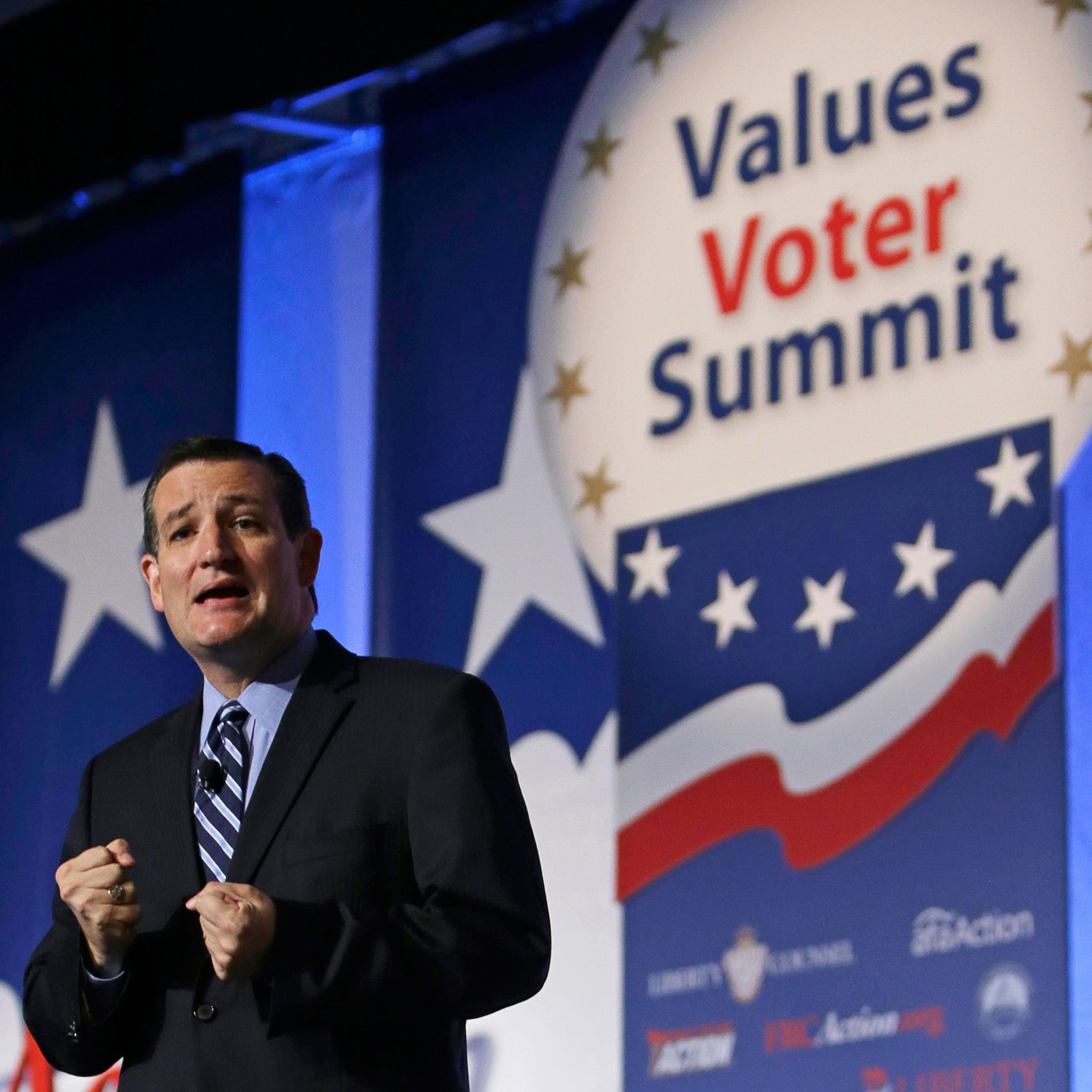 U.S. Senator Cruz delivers remarks at Values Voter Summit in Washington