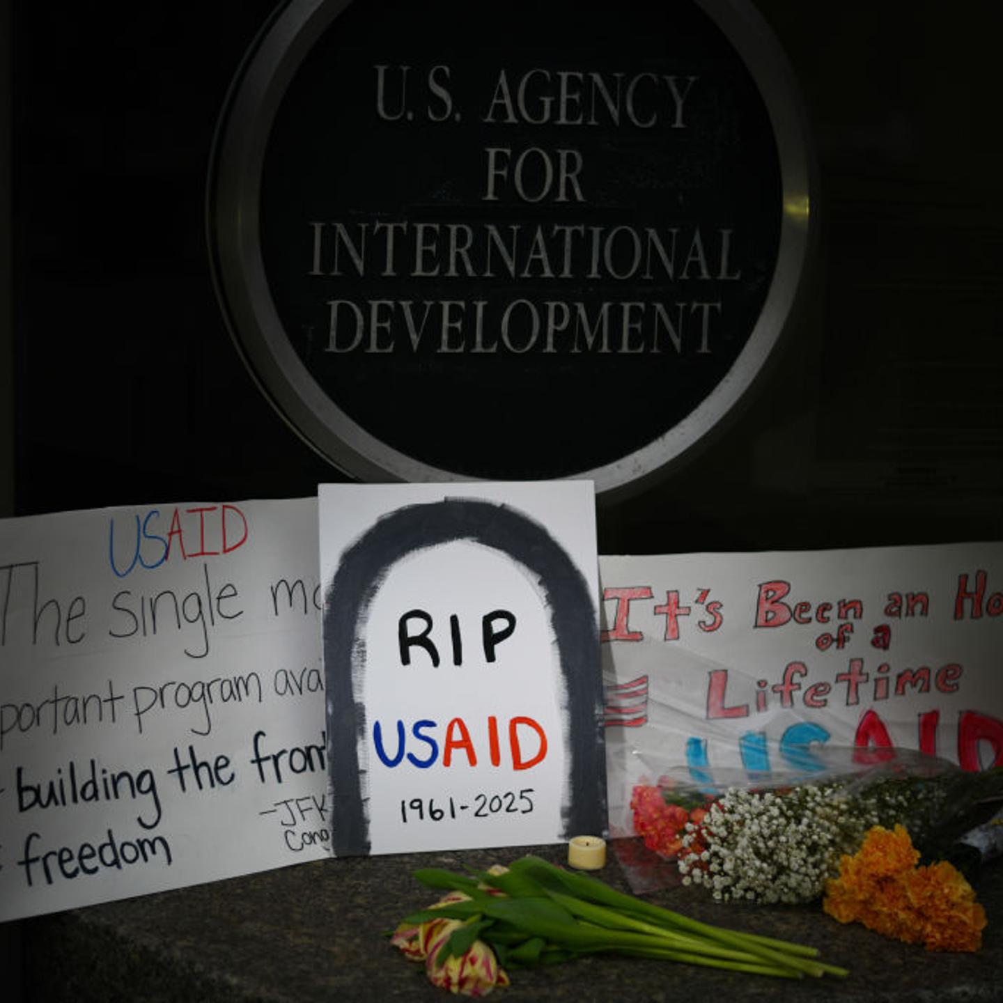 WASHINGTON, D.C. - FEBRUARY 8: A vigil has been placed at theUn