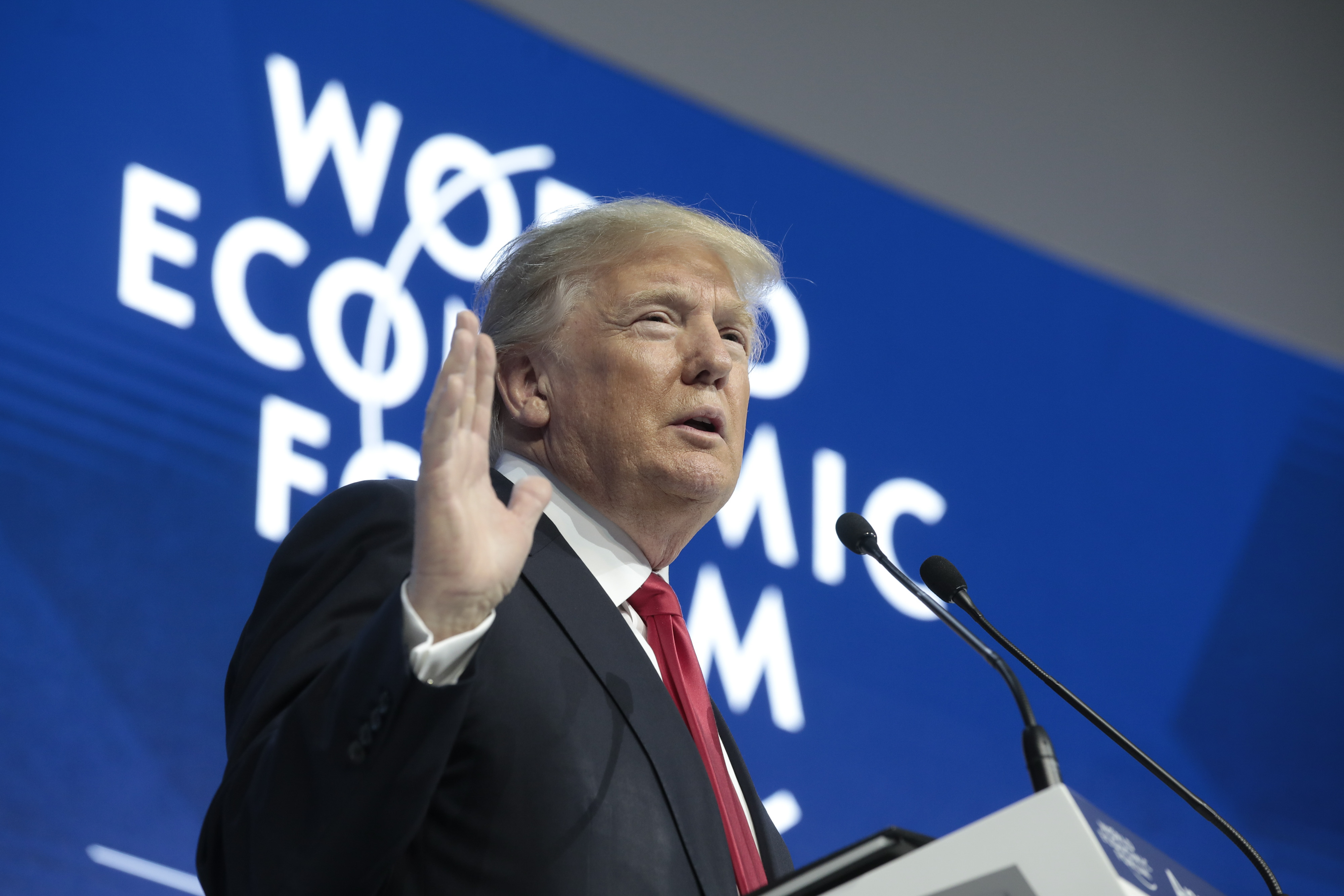 President Trump Addresses The World Economic Forum (WEF)