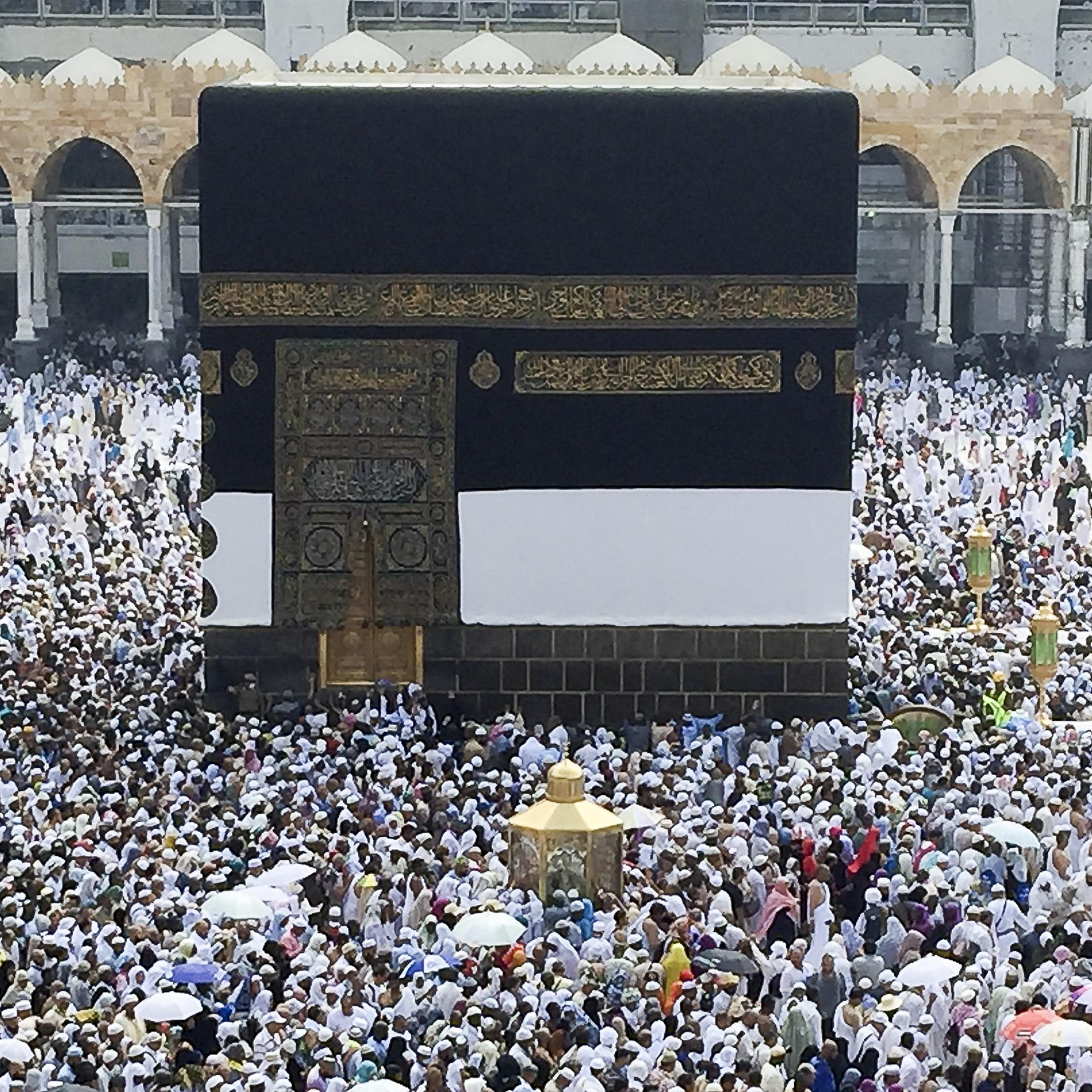 Muslim pilgrims in Mecca for Hajj