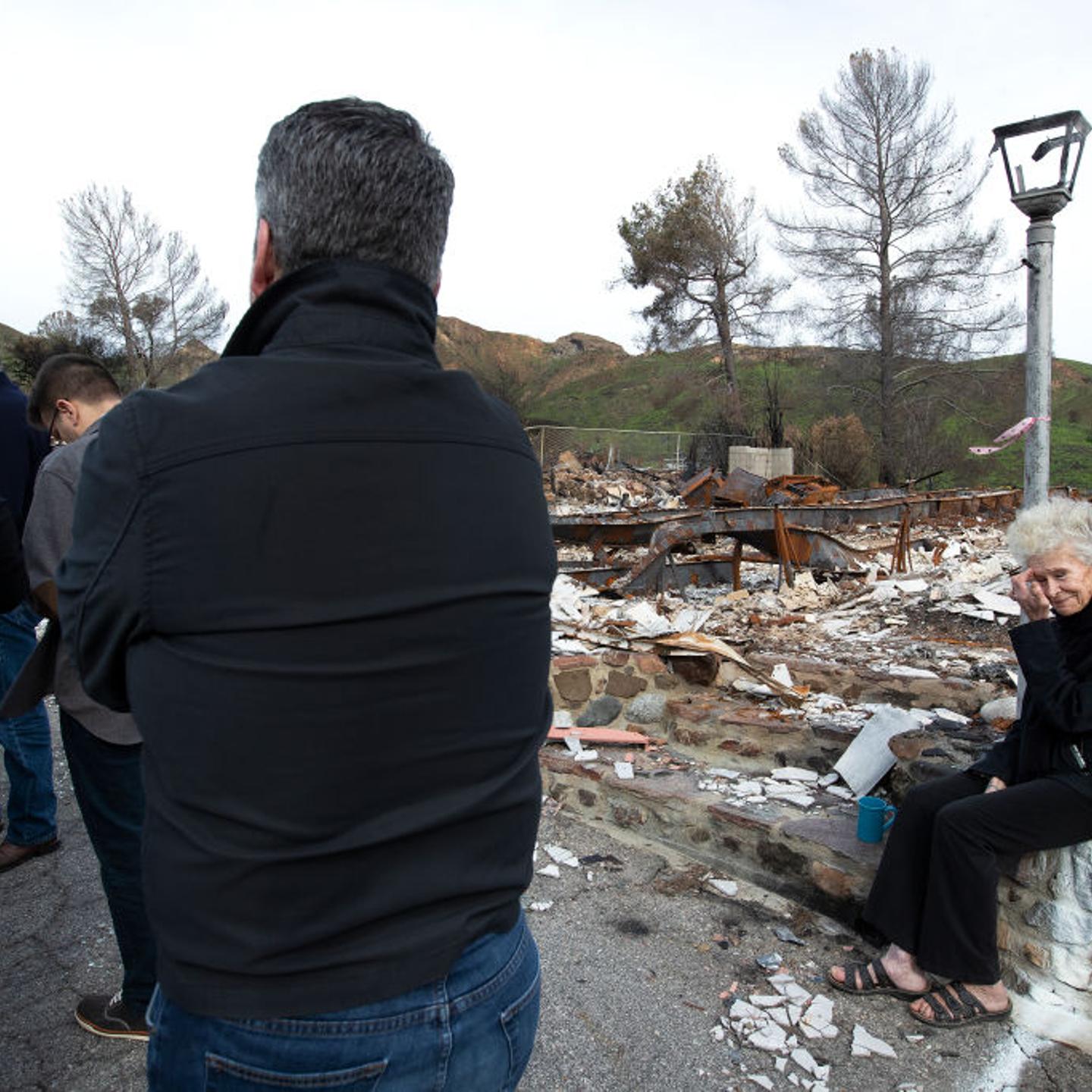 Gov. Jay Inslee of Washington Visits California Wildfire Victims