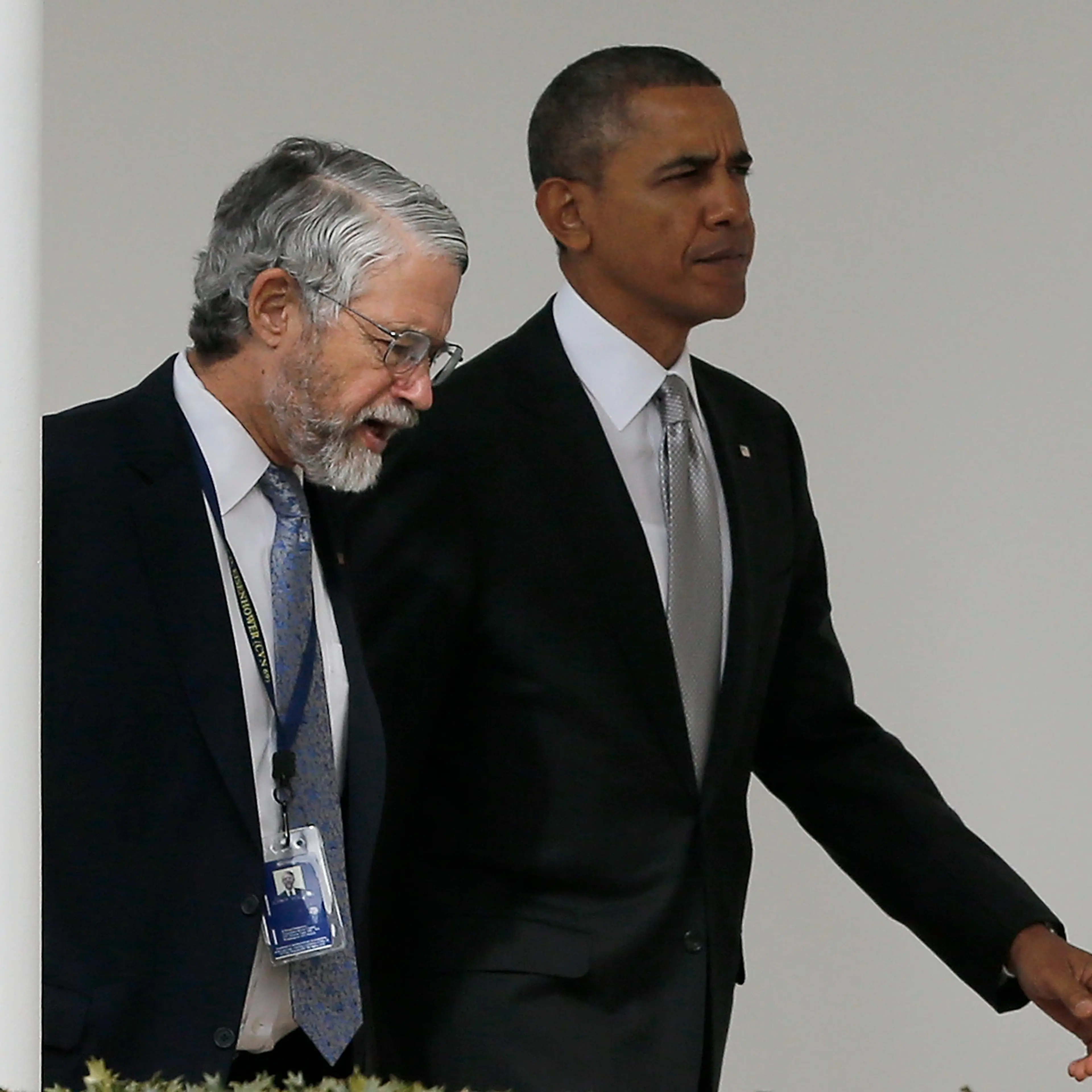The prez and the professor: Holdren and Obama at the White House, in March