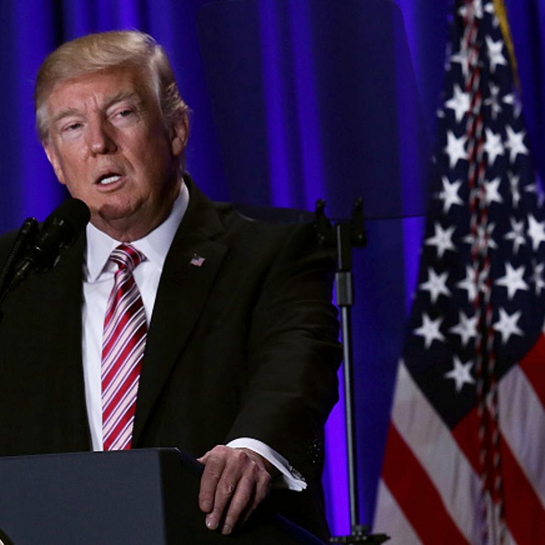 U.S. President Donald Trump speaks during a luncheon at the Congress of Tomorrow Republican Member Retreat January 26, 2017 in Philadelphia, Pennsylvania.