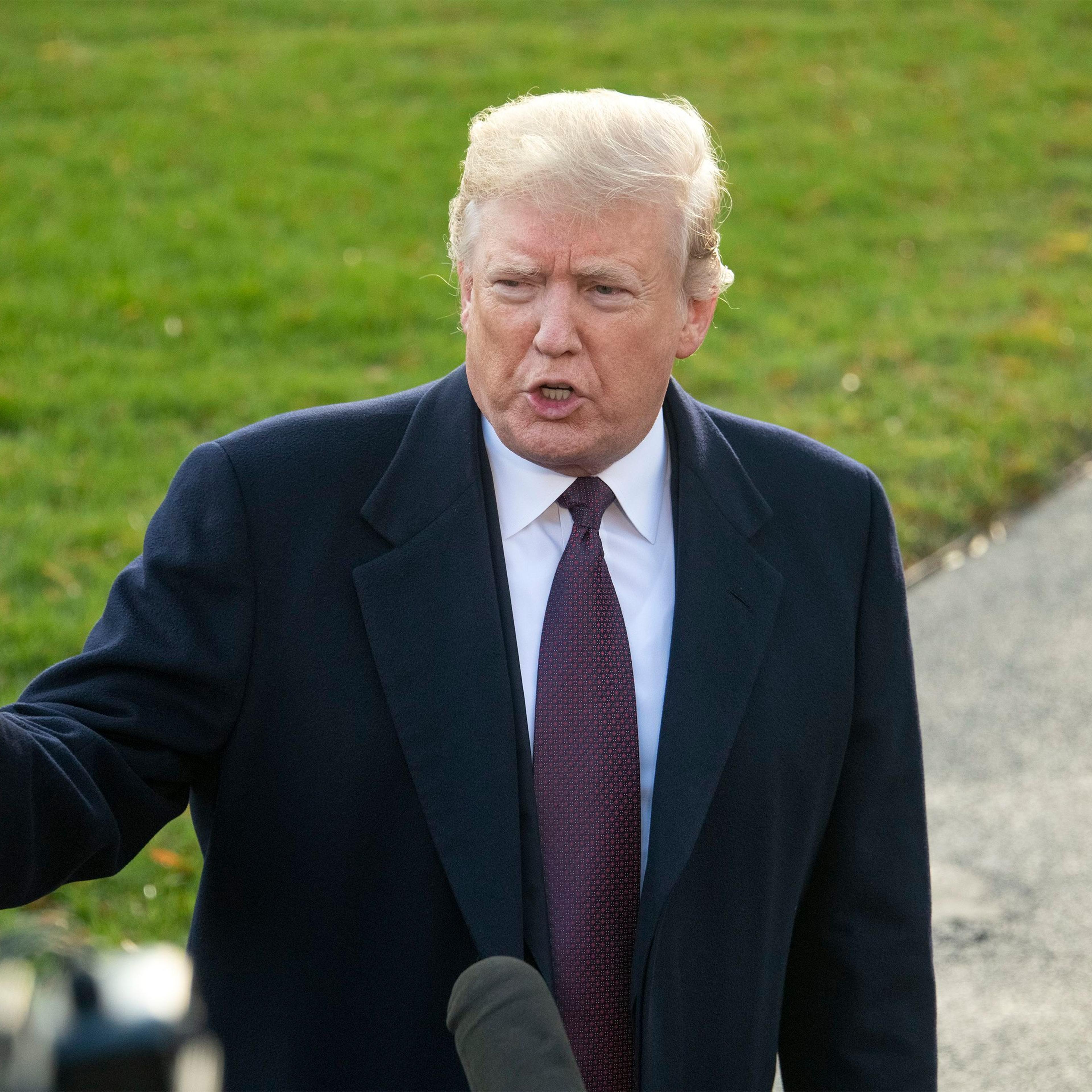 President Donald Trump departs White House, Washington DC, USA - 20 Nov 2018