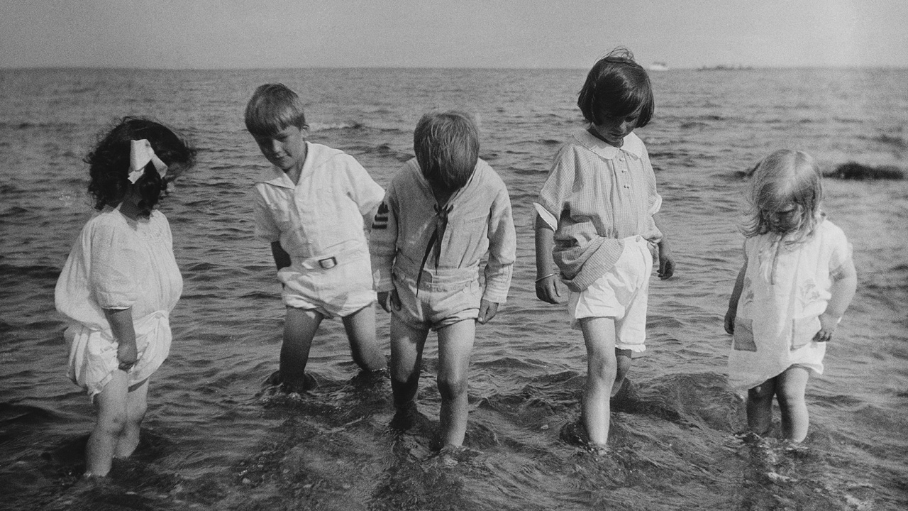 Group Of Children In Sea