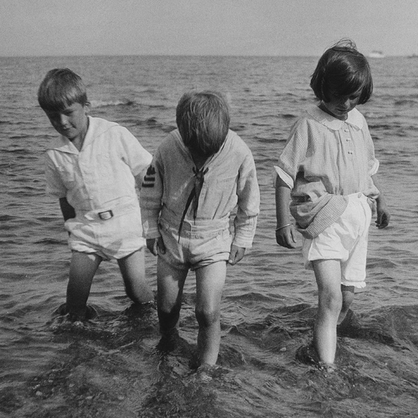 Group Of Children In Sea