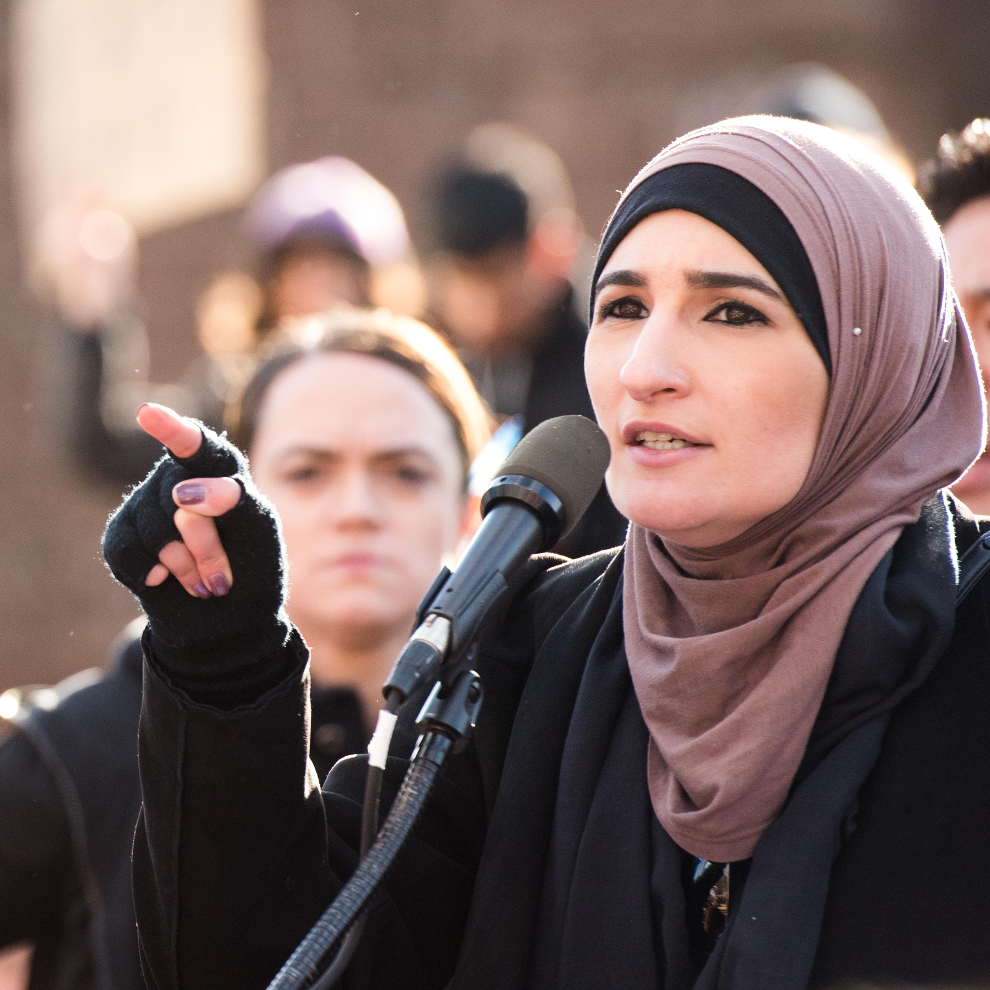 Demonstrators Protest Muslim Travel Ban In New York City