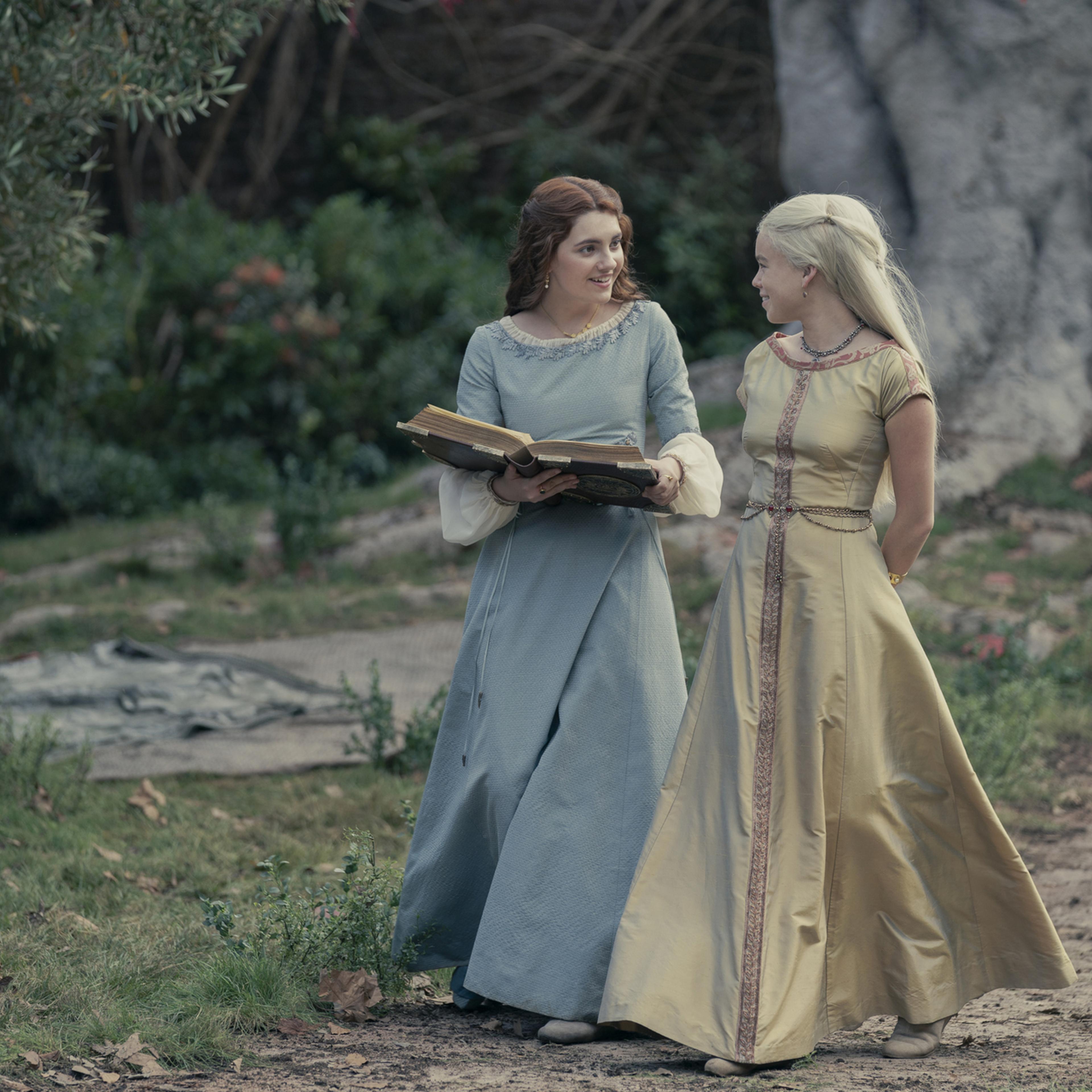 Emily Carey and Milly Alcock in <i>House of the Dragon</i>