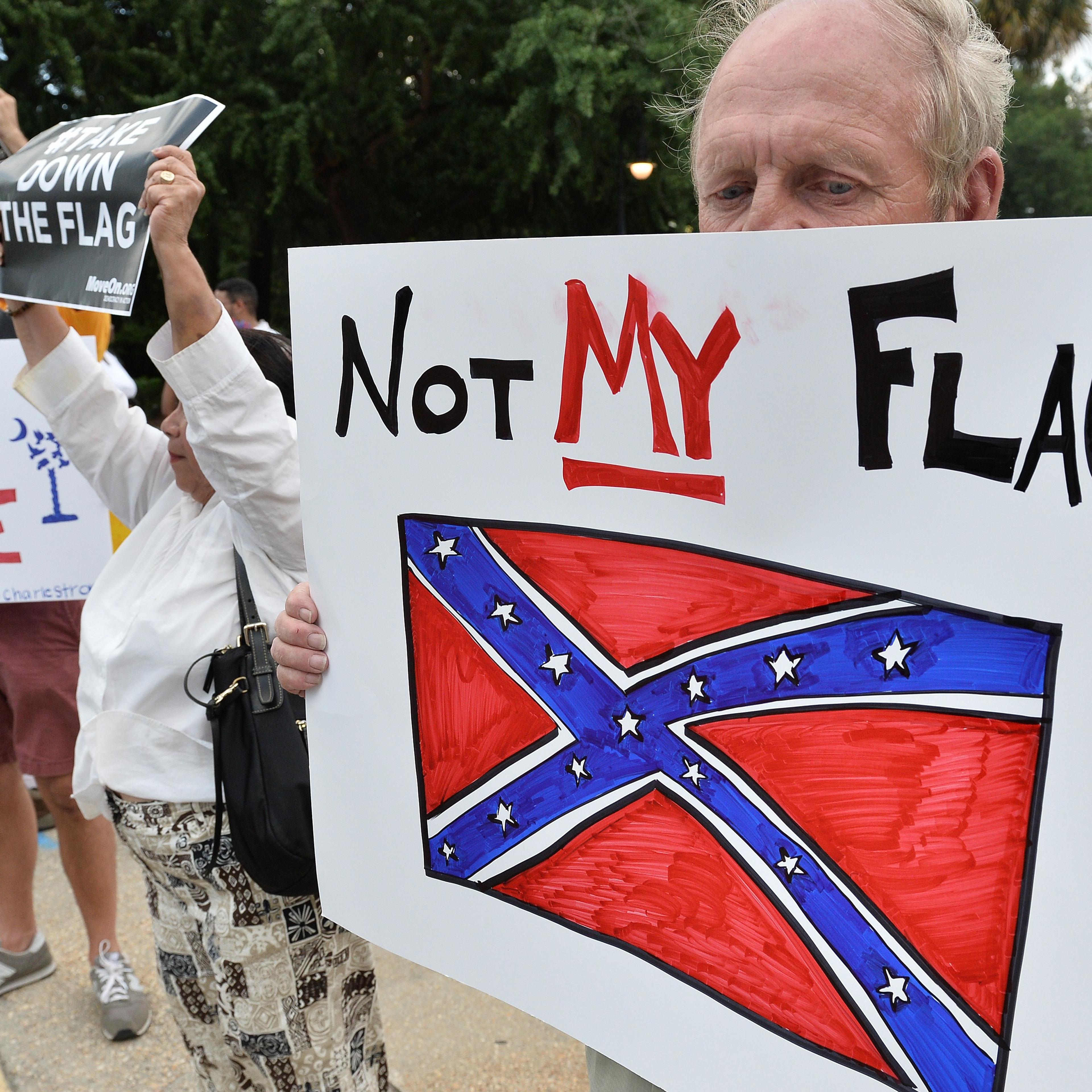 US-CRIME-SHOOTING-FLAG