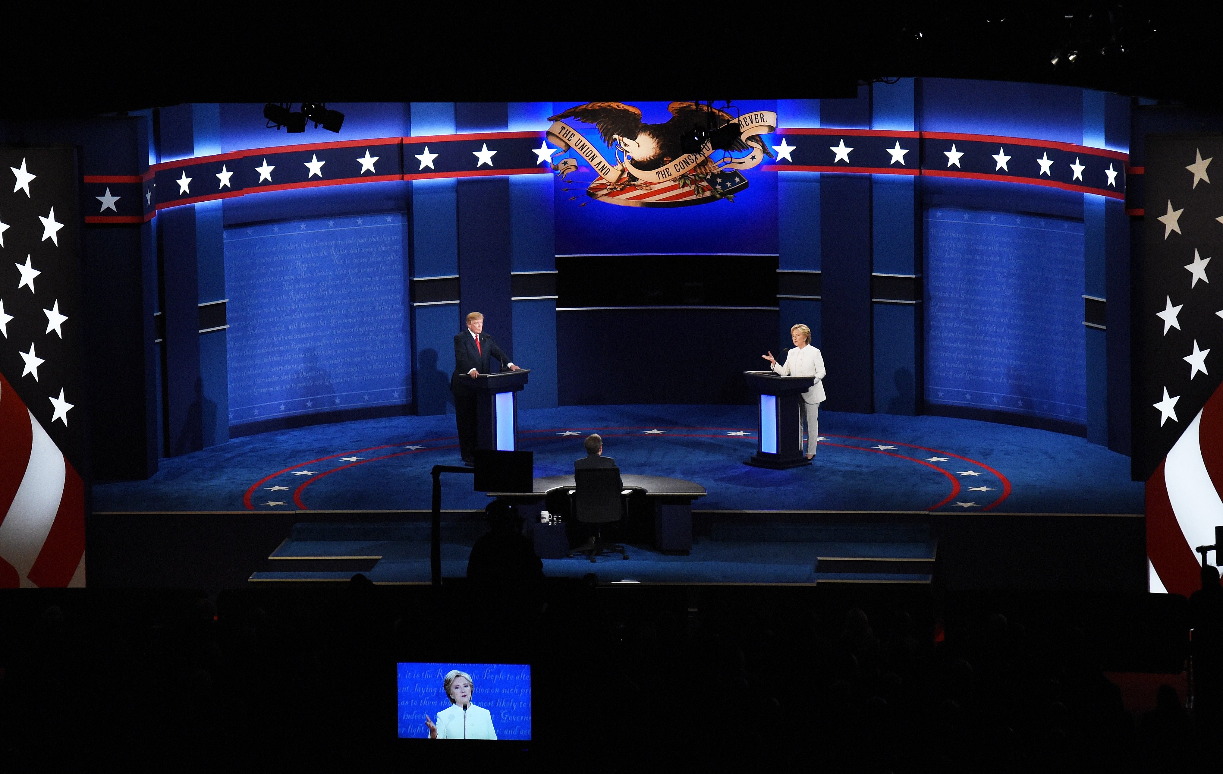 Final Presidential Debate Between Hillary Clinton And Donald Trump Held In Las Vegas
