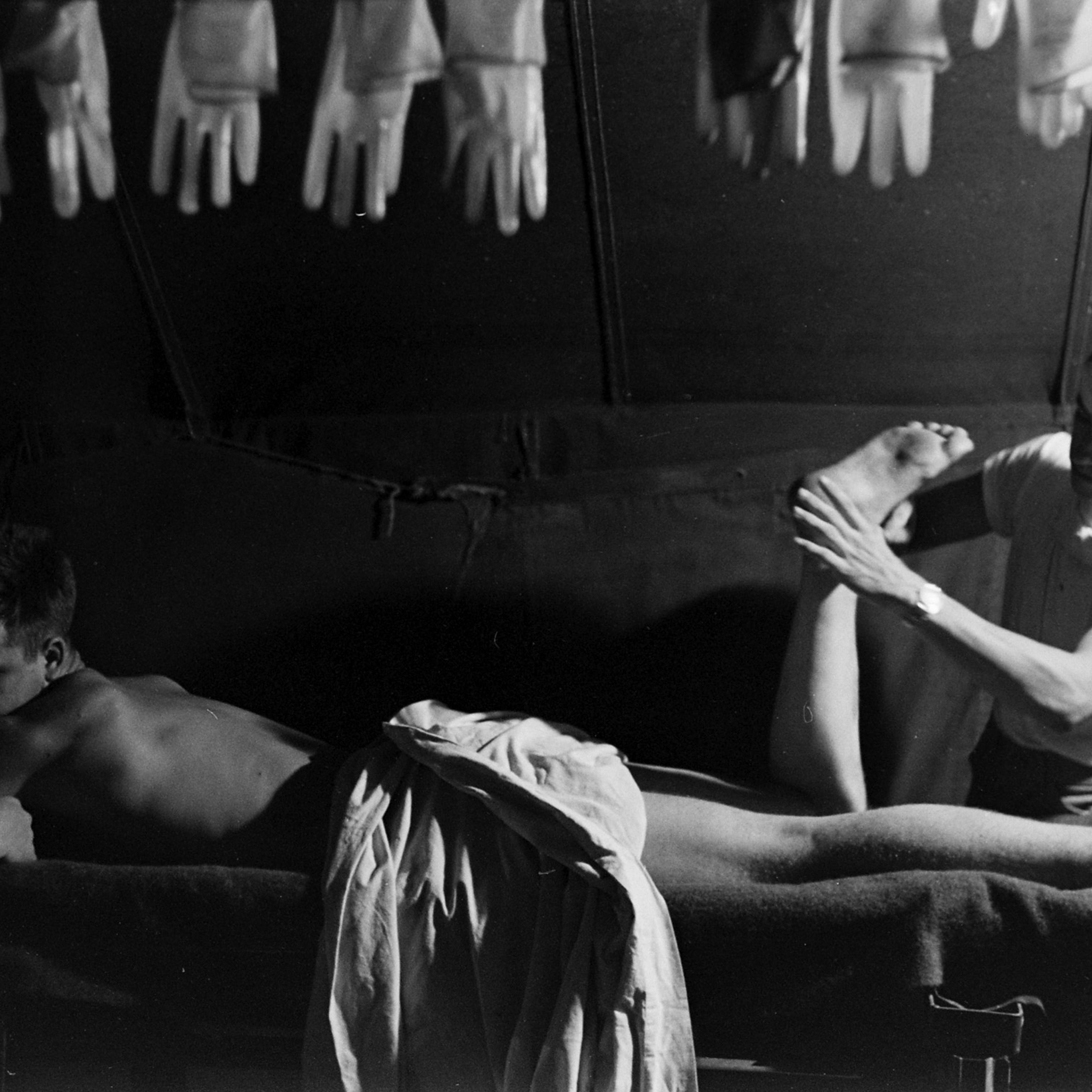 Marine front-line hospital, Panmunjom Korea 1953.