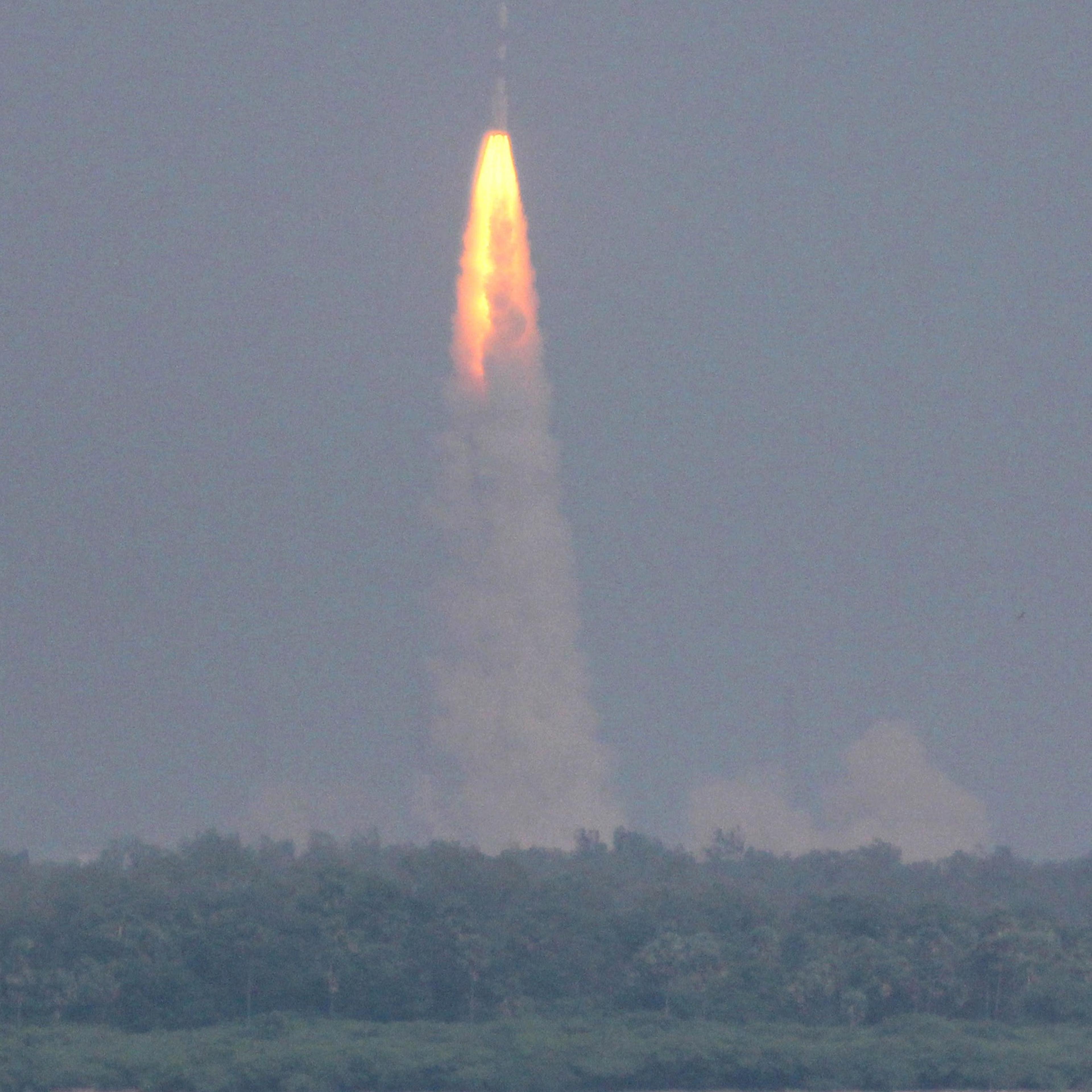 The Polar Satellite Launch Vehicle rocket lifts off carrying India's Mars spacecraft from the east-coast island of Sriharikota, India, Nov. 2013.