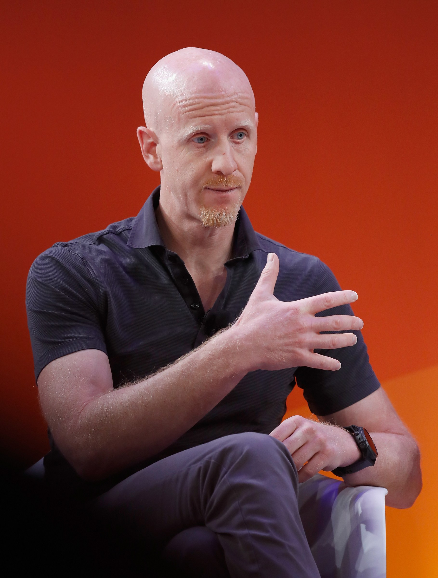 Tim Cadogan speaks onstage at the The Programmatic Evolution panel in 2016 in New York City