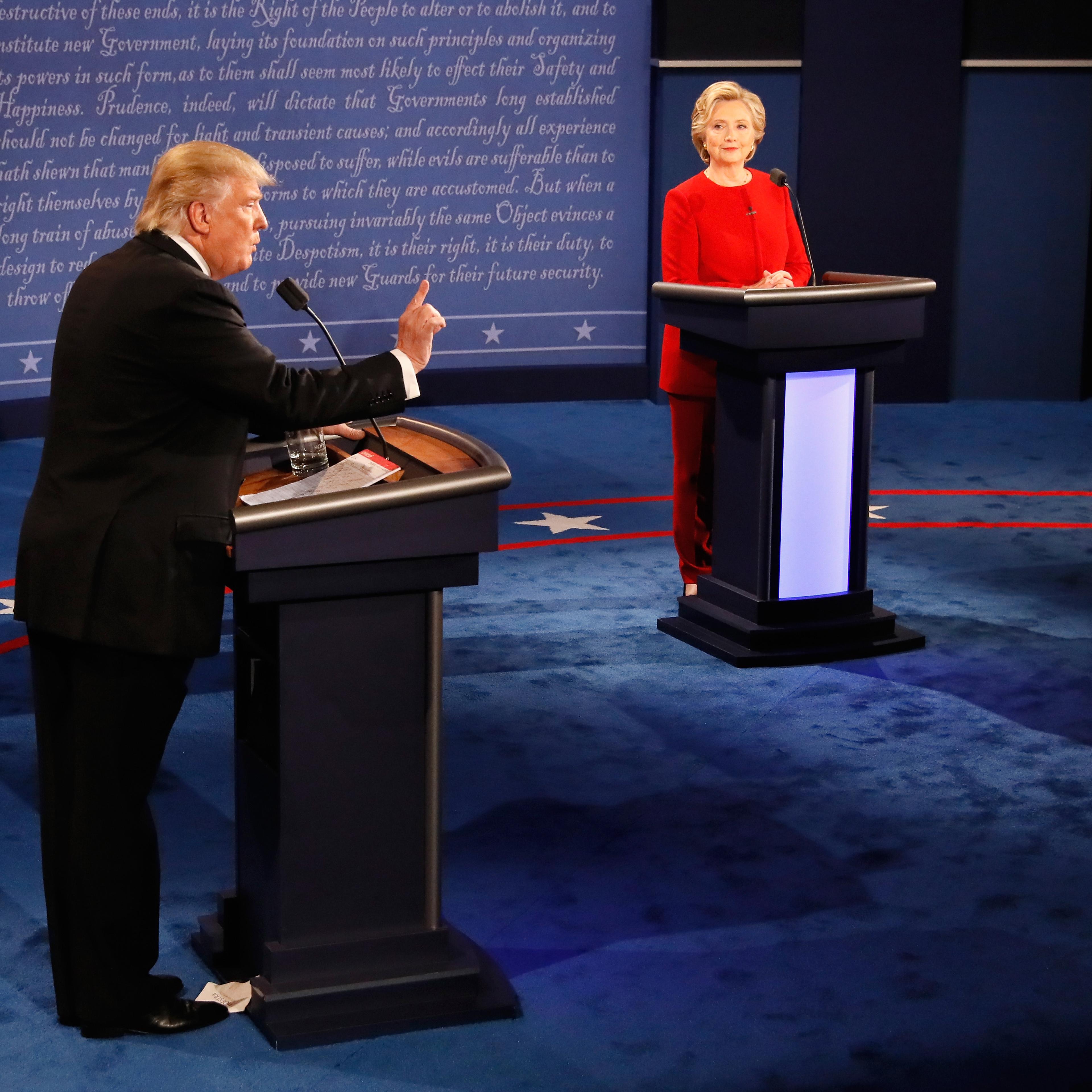 Hillary Clinton And Donald Trump Face Off In First Presidential Debate At Hofstra University