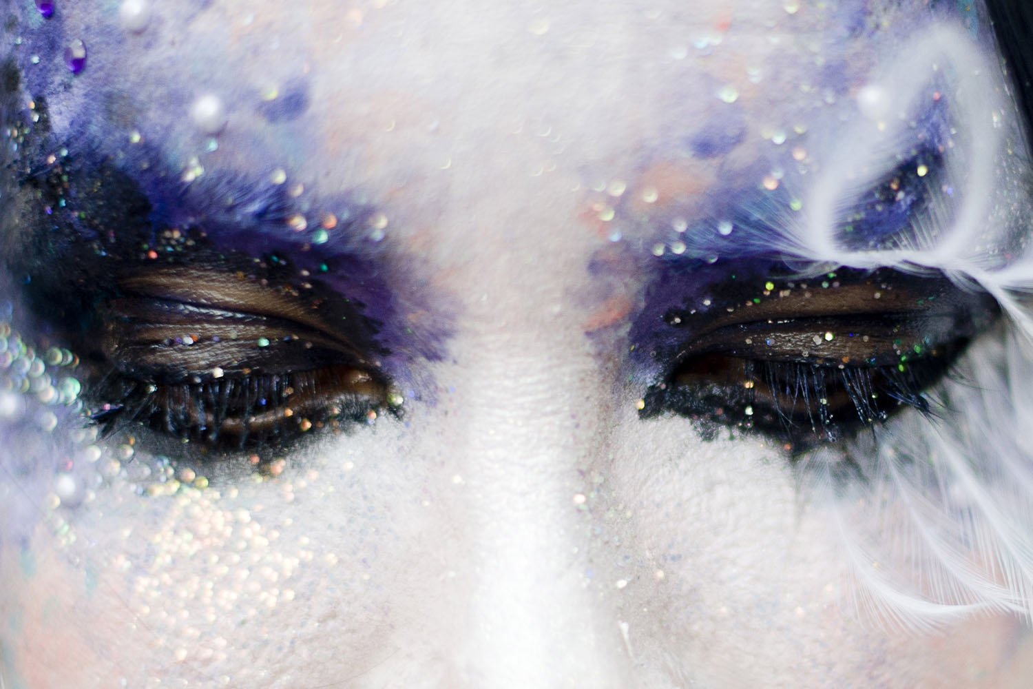 June 30, 2012. A reveler at the Gay Pride parade in Madrid.