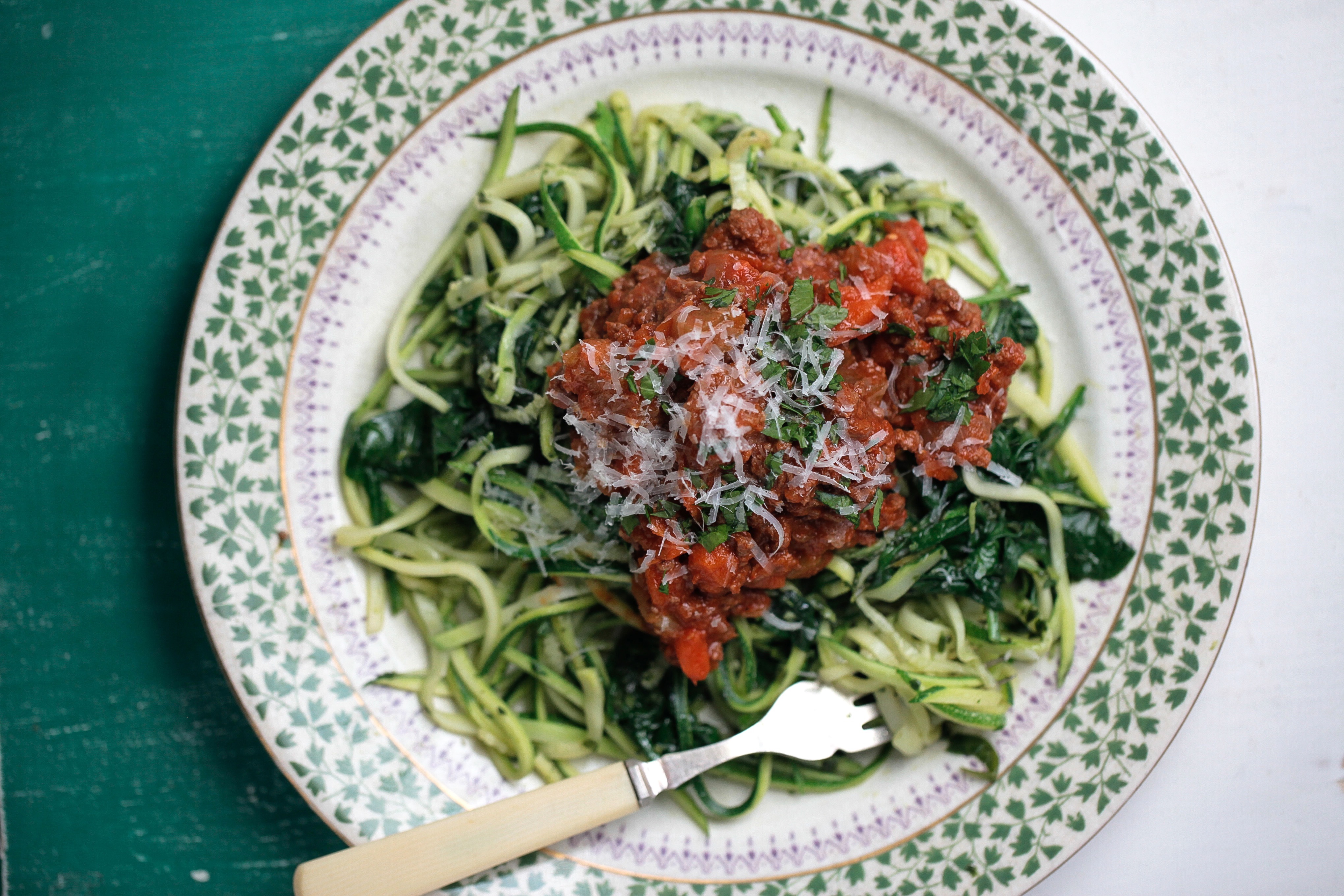 A plate of spaghetti bolognese