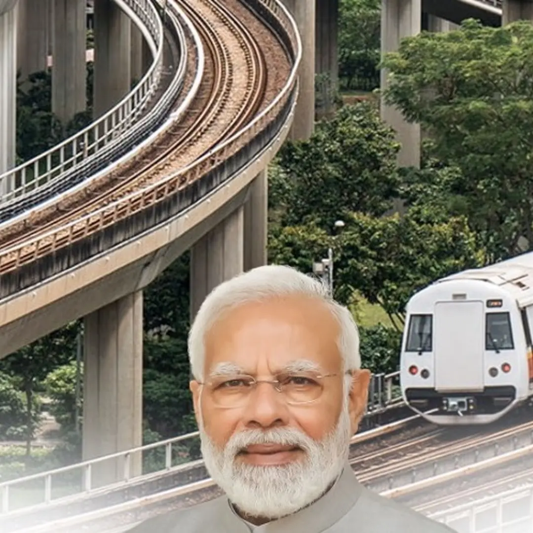 A poster shared by Bharatiya Janata Party (BJP) social media accounts shows India Prime Minister Narendra Modi and a train to tout his rule’s supposed achievements in expanding national metro services. Image analysis, however, shows the photo is of Singa