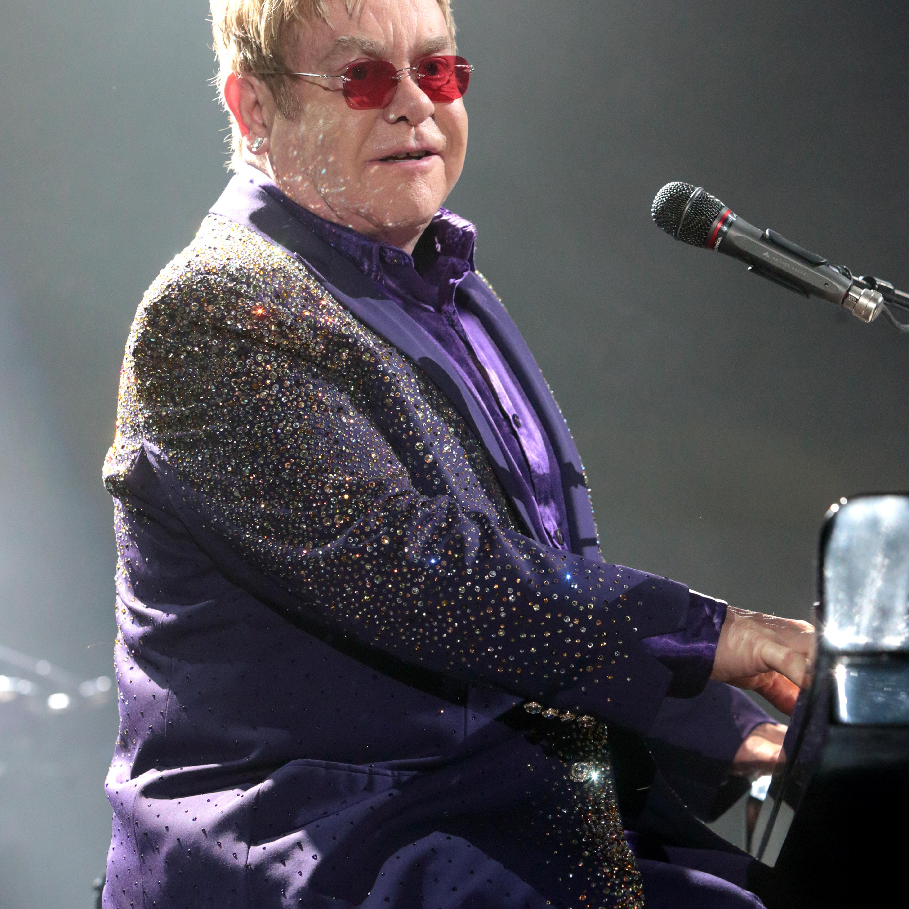 Elton John performs on Feb. 28, 2015, in Reading, Pa.