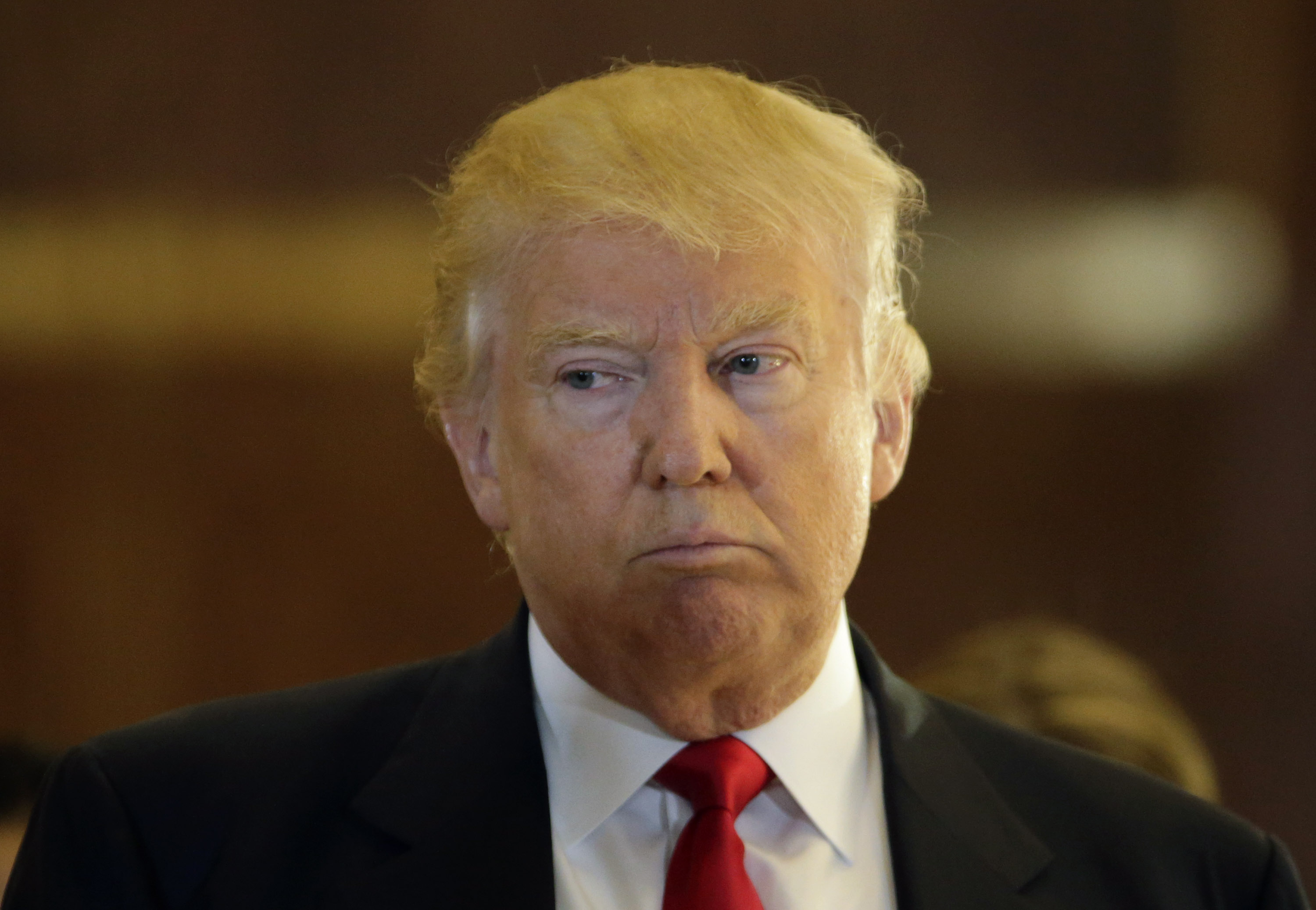 US Republican presidential candidate Donald Trump speaks to supporters