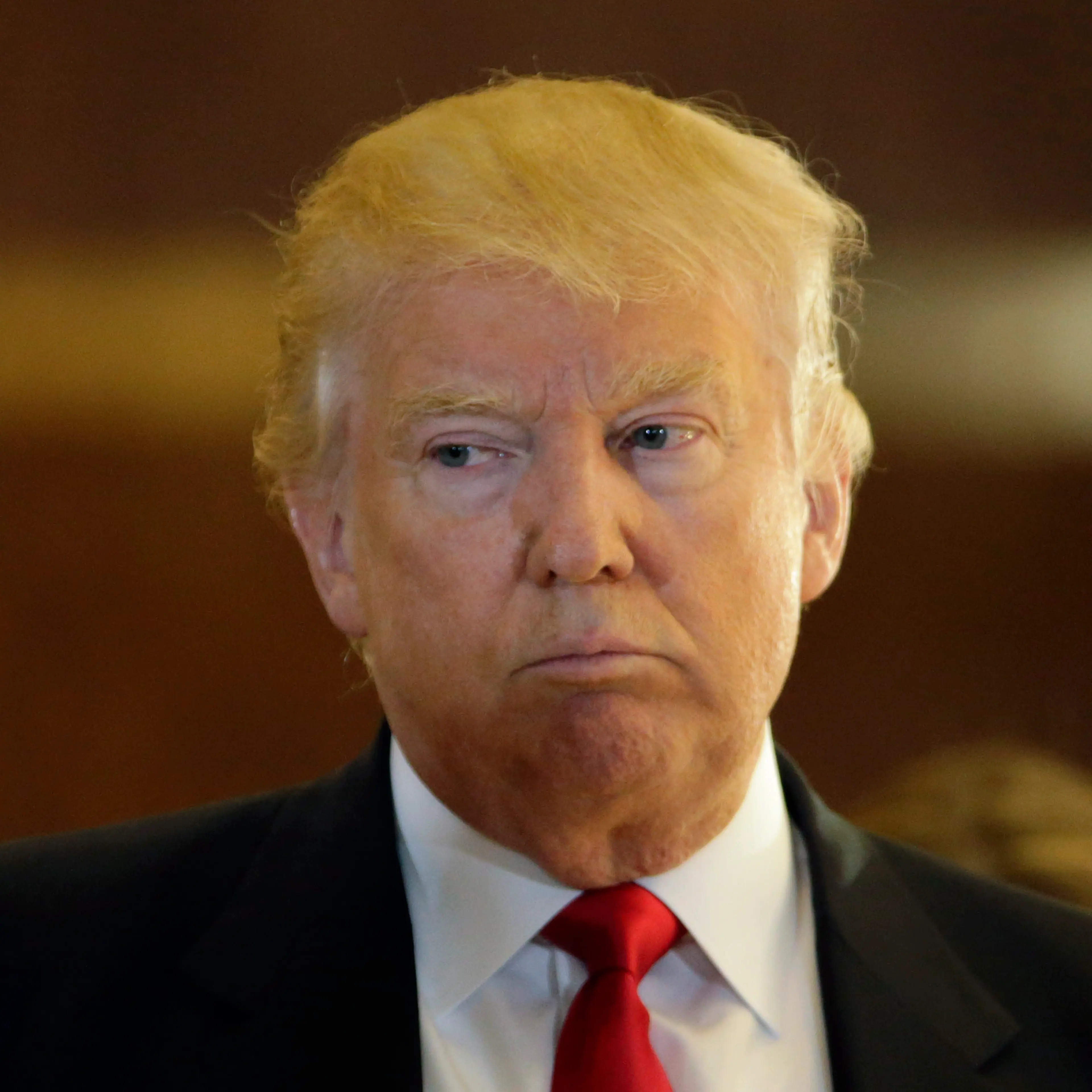 US Republican presidential candidate Donald Trump speaks to supporters