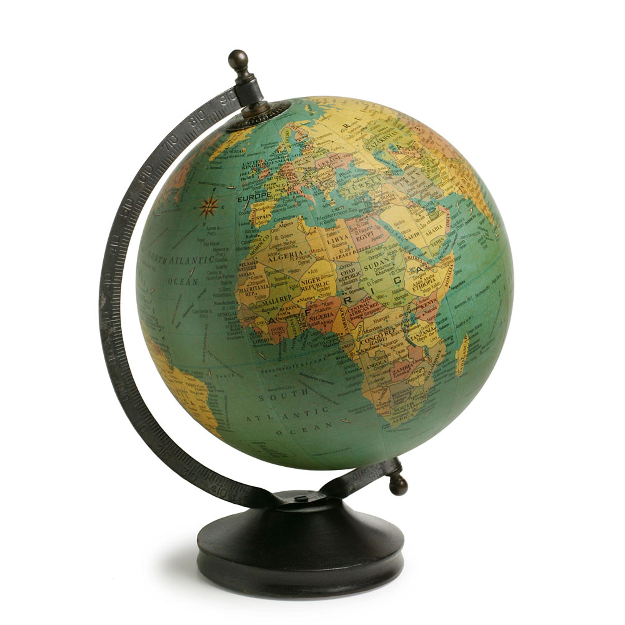 Antiqued Globe
