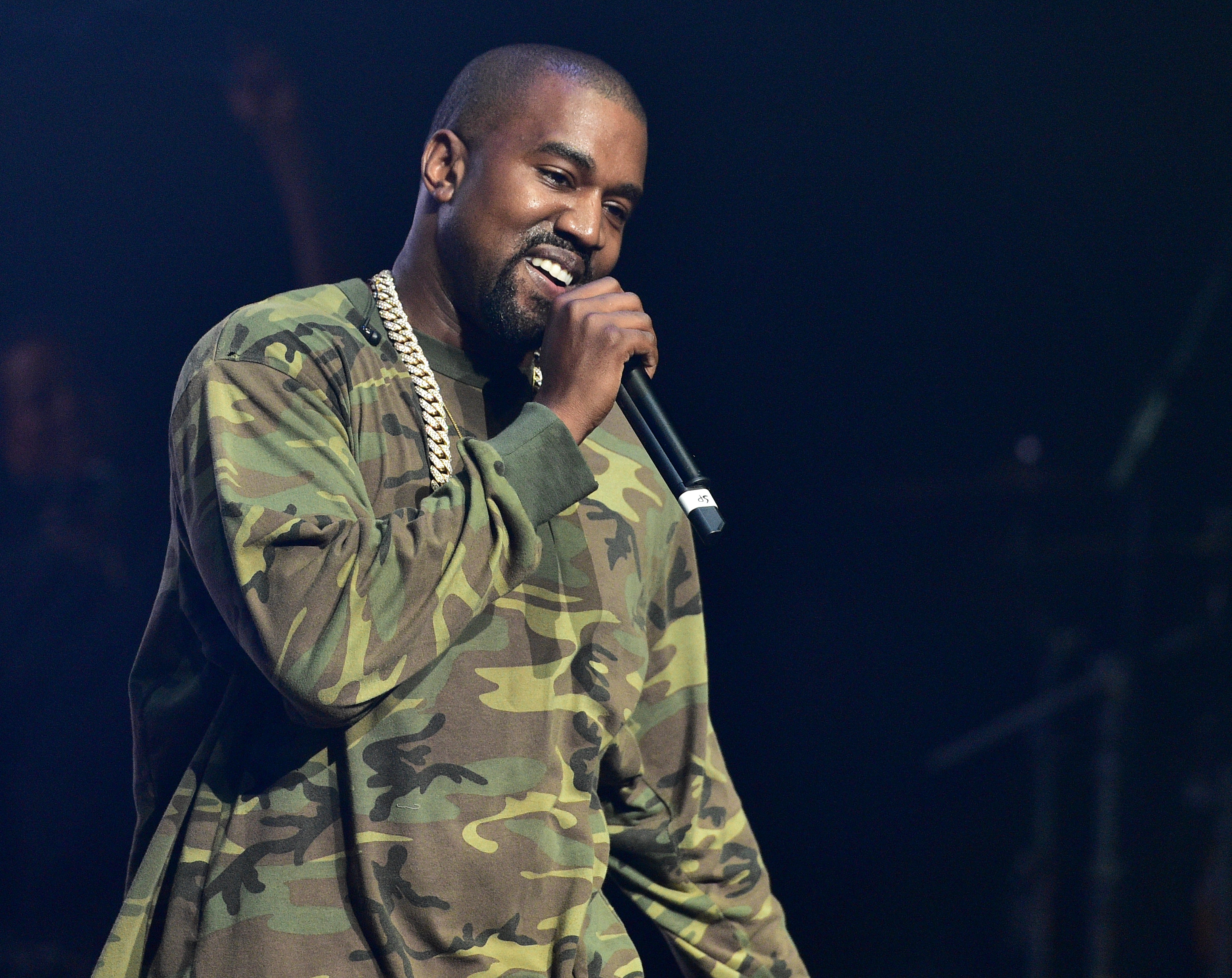 Kanye West performs on July 25, 2015, in Atlanta, Georgia.