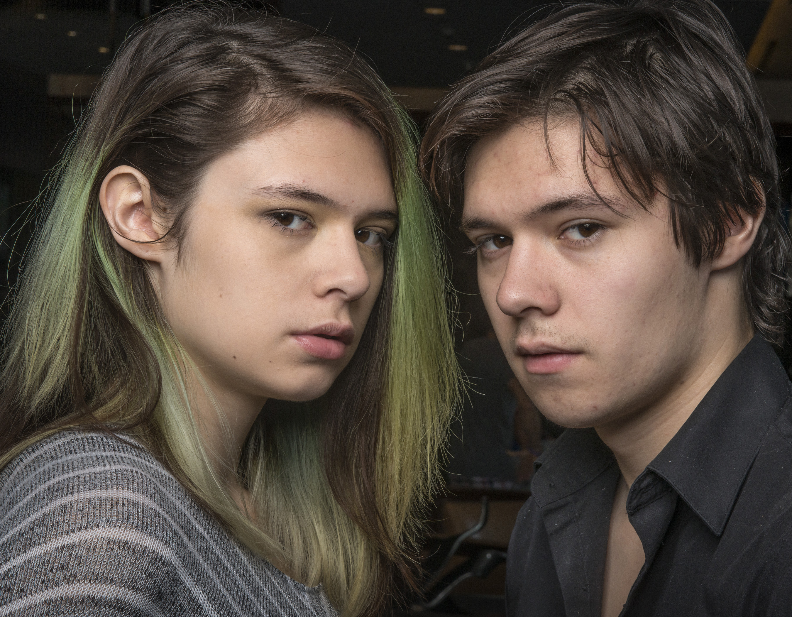 Jonas, right, and Nicole Maines, both 18, in Denver, CO, on Oct. 10, 2015.