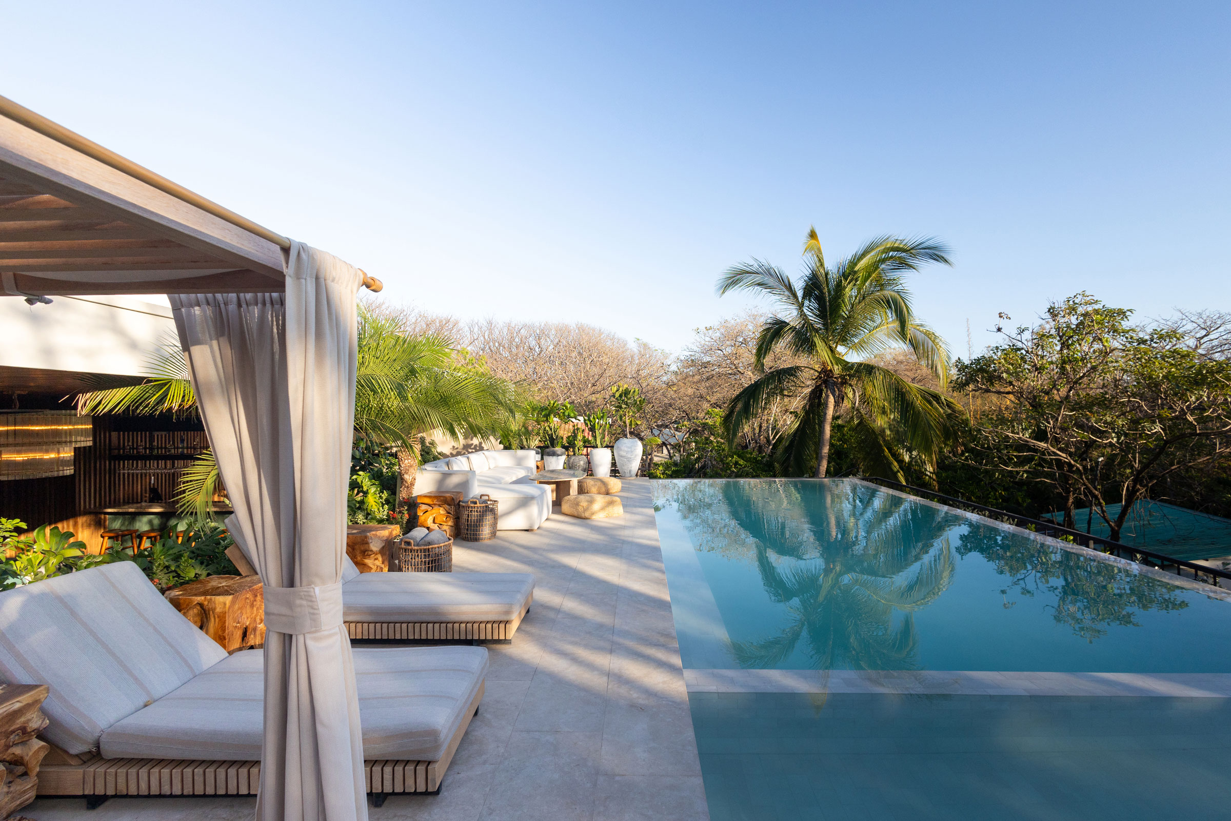 A pool area at Silvestre Nosara