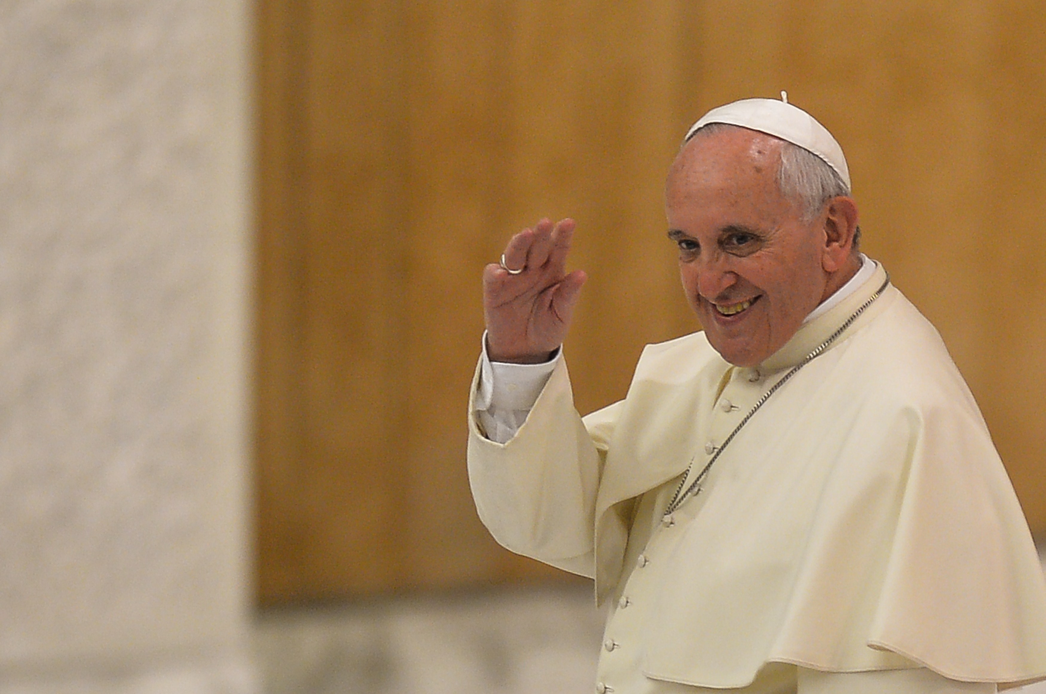 Pope Francis gives a speech during the International Meeting of Pastoral Care project " Evangelii Gaudium "at the Vatican, on September 19, 2014.