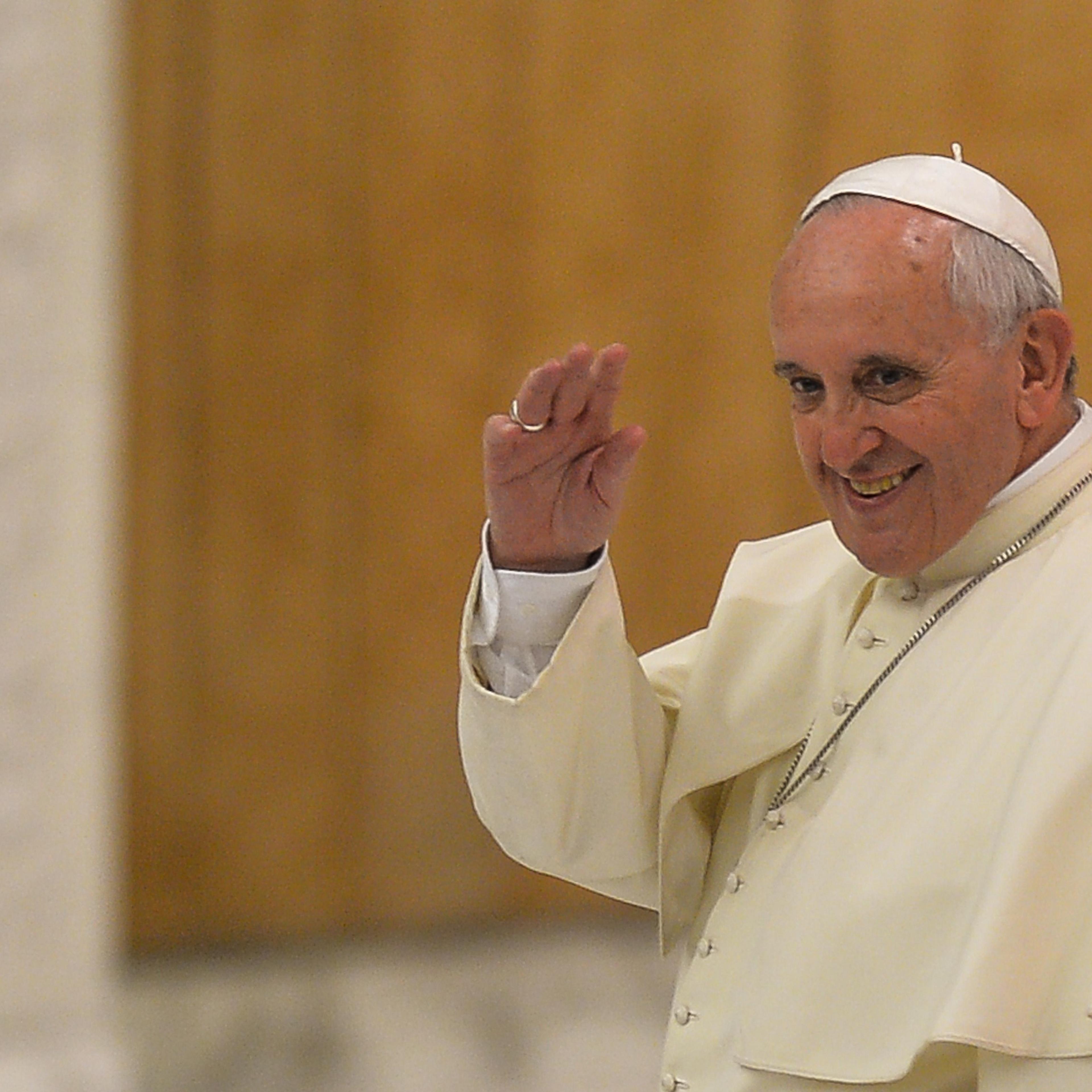 Pope Francis gives a speech during the International Meeting of Pastoral Care project " Evangelii Gaudium "at the Vatican, on September 19, 2014.