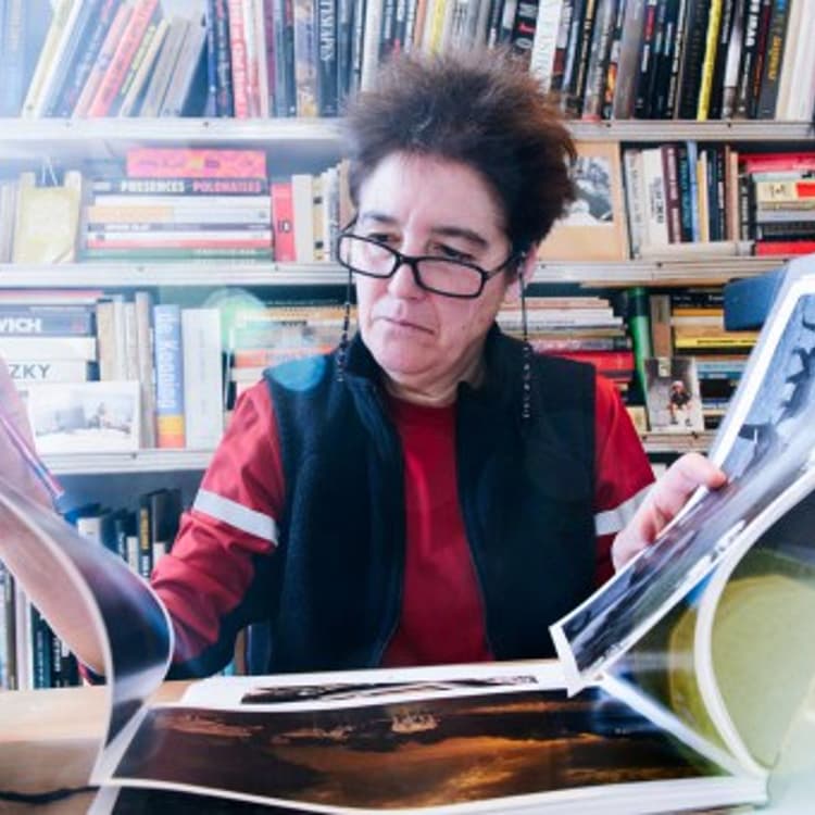 Yolanda Cuomo at her desk in her Chelsea studio, New York NY, February 4, 2012.