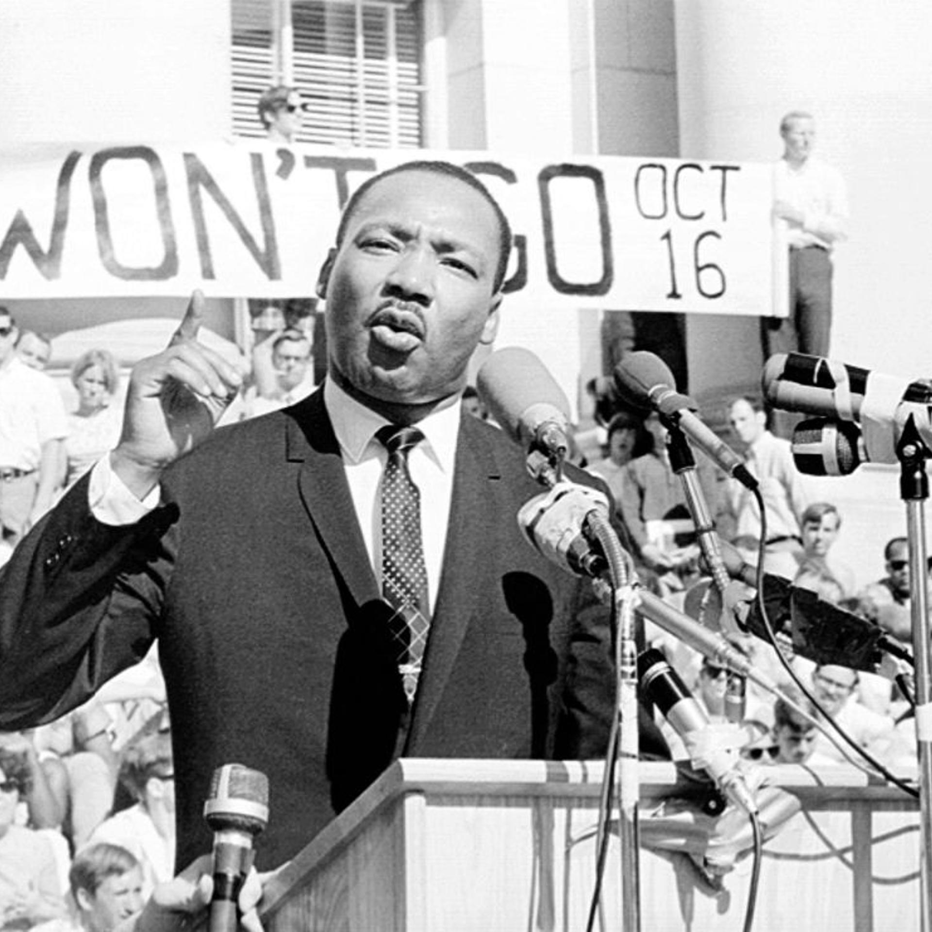 King Speech at Sproul Plaza in Berkeley