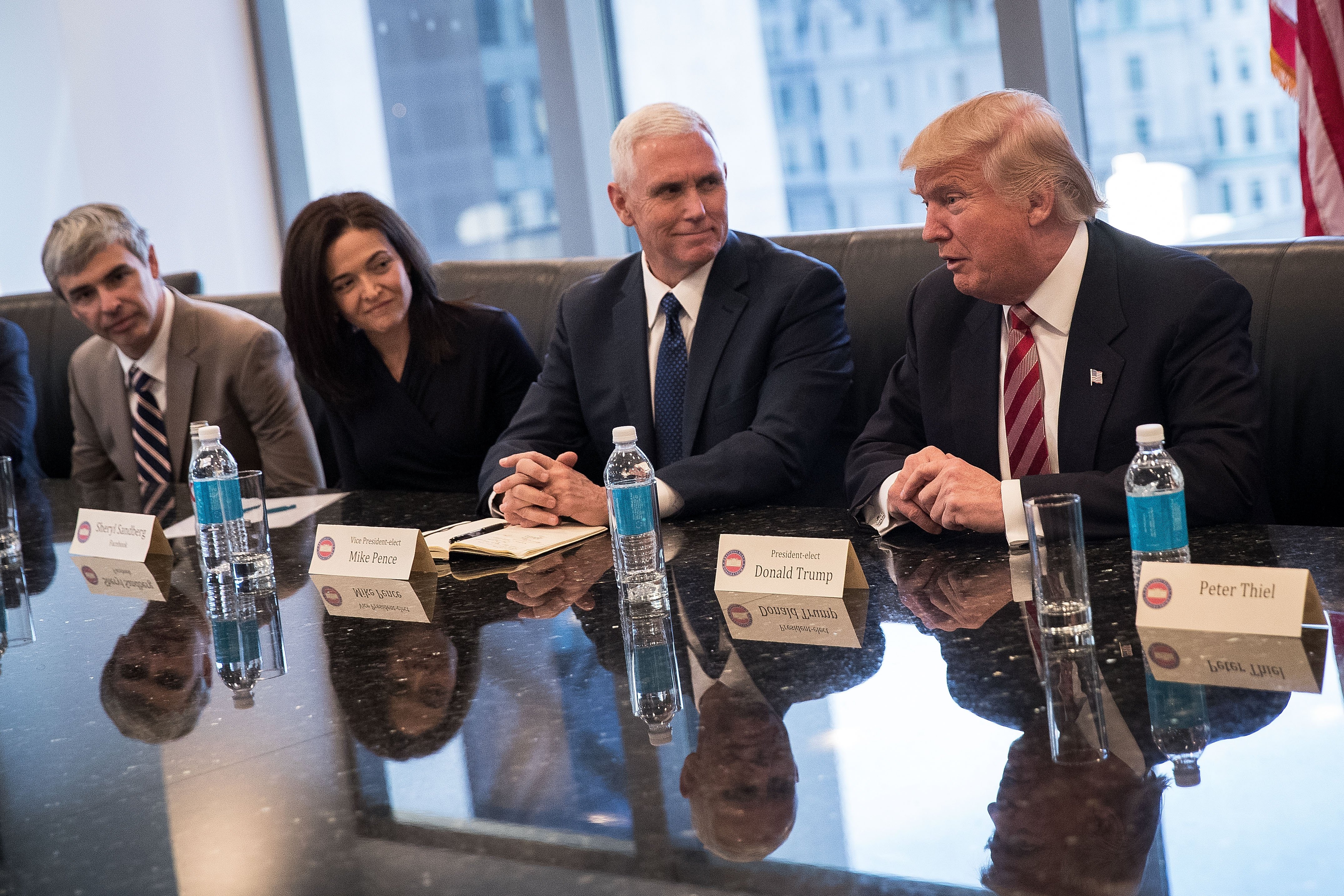 Trump Holds Summit With Technology Industry Leaders