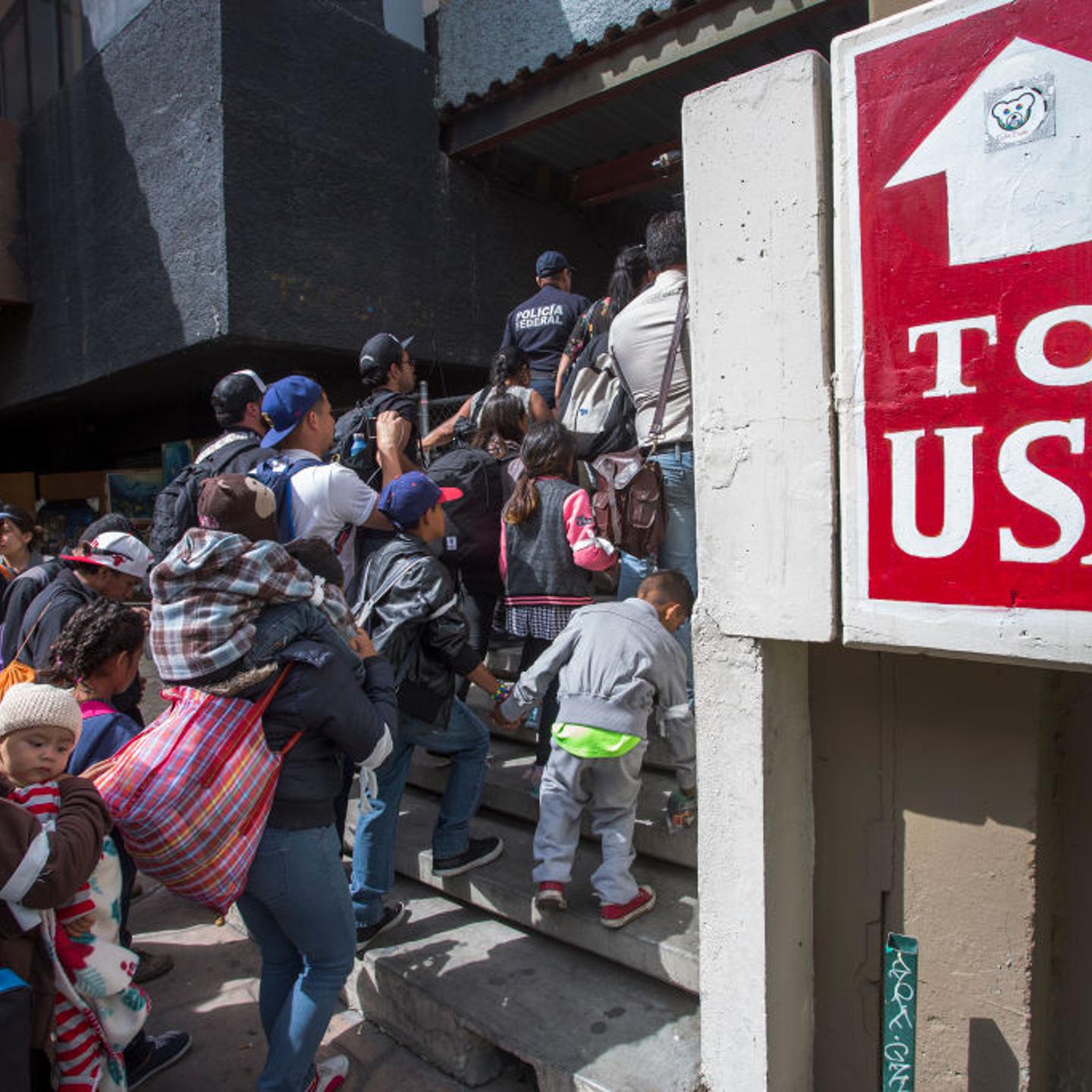 Migrants In Caravan That Travelled Through Mexico Attempt To Be Granted Asylum At U.S. Border
