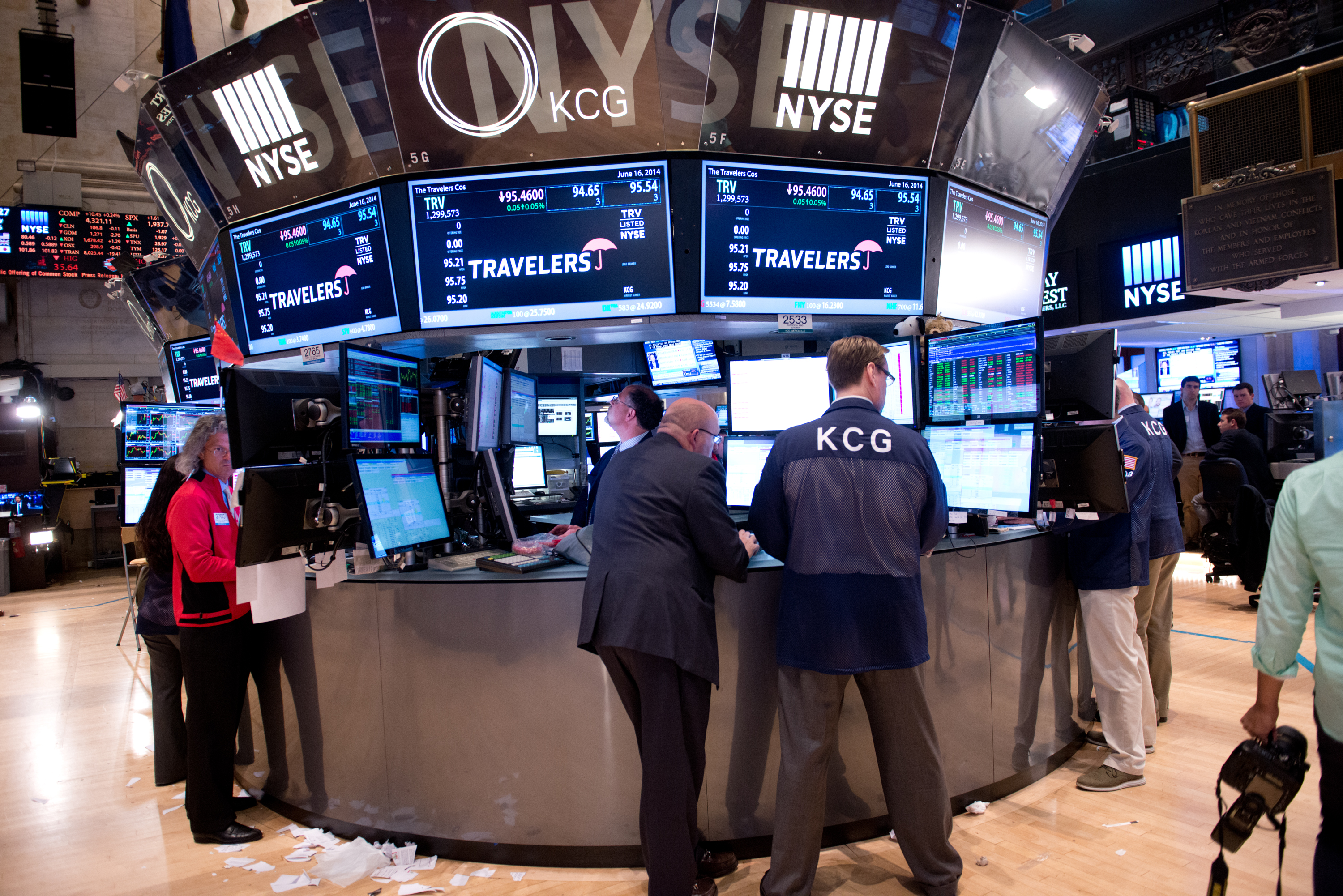 Angie Harmon Rings The NYSE Closing Bell