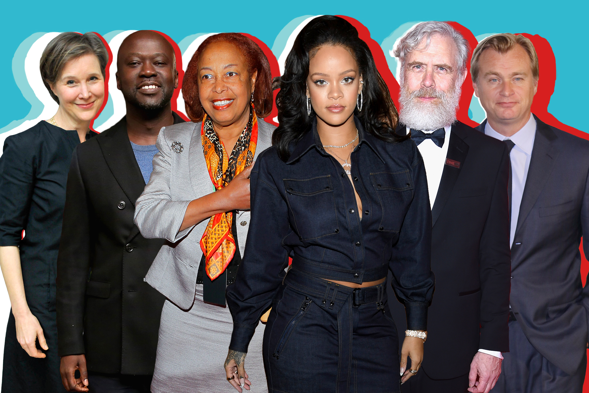 Ann Patchett, David Adjaye, Patricia Bath, Rihanna, George M. Church, and Christopher Nolan.
