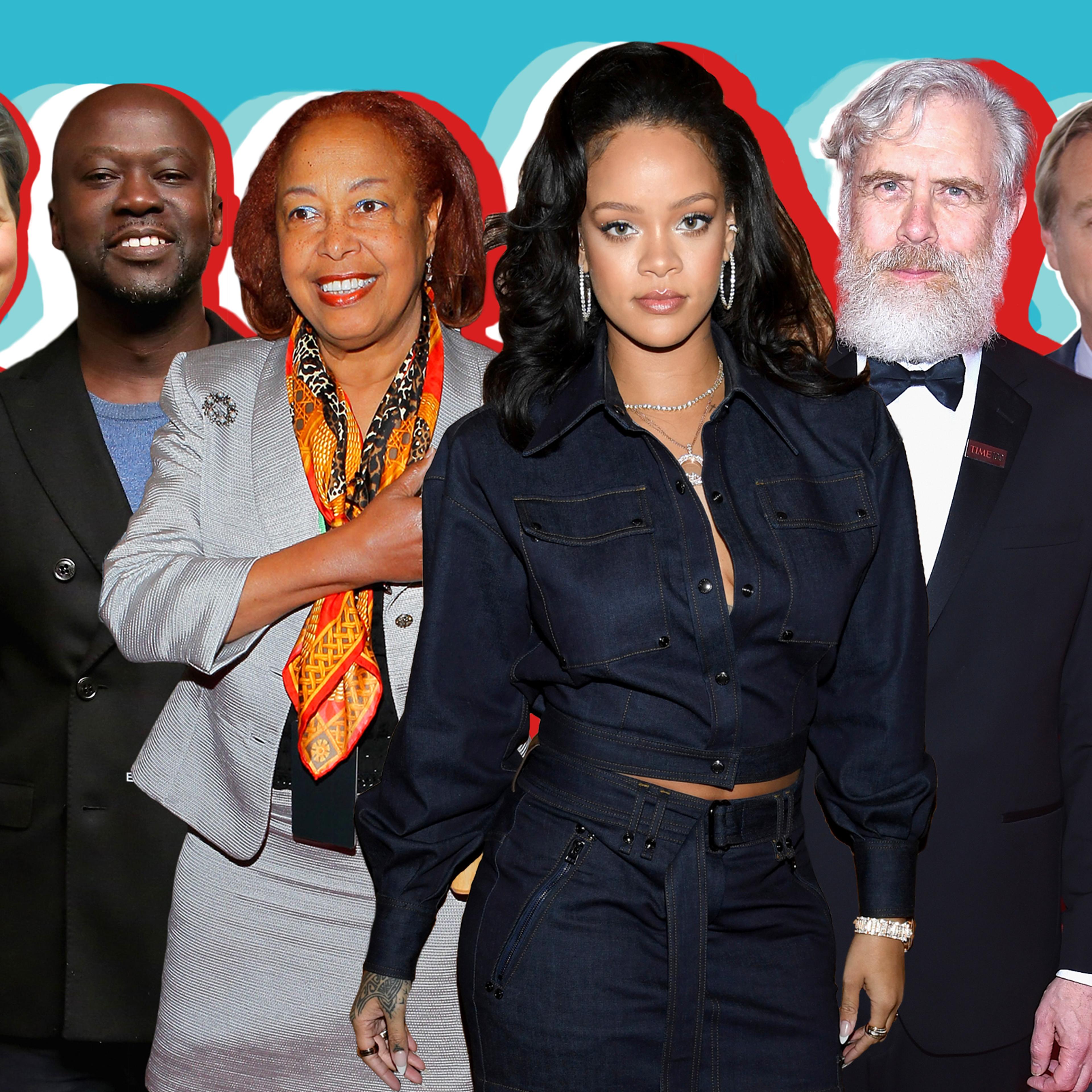 Ann Patchett, David Adjaye, Patricia Bath, Rihanna, George M. Church, and Christopher Nolan.