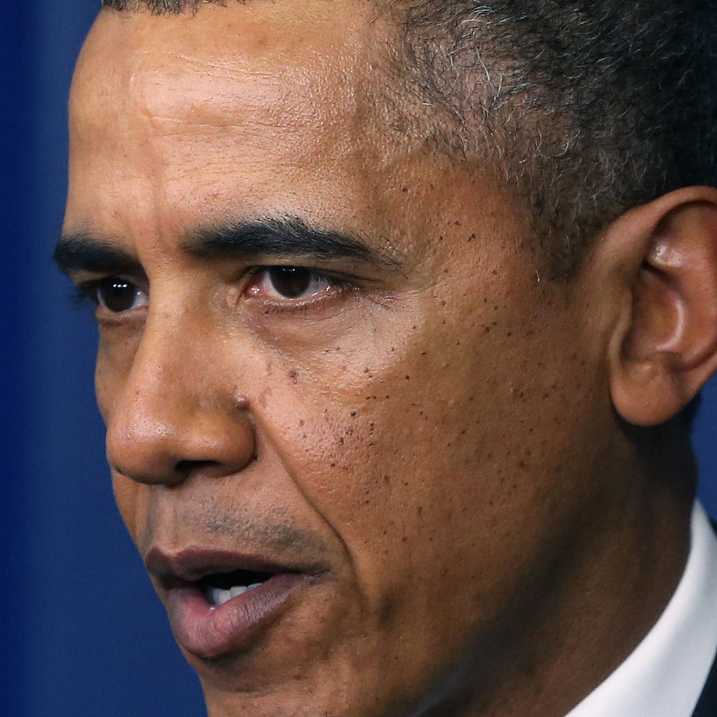 President Obama Speaks On Ukraine To The Press In The Briefing Room