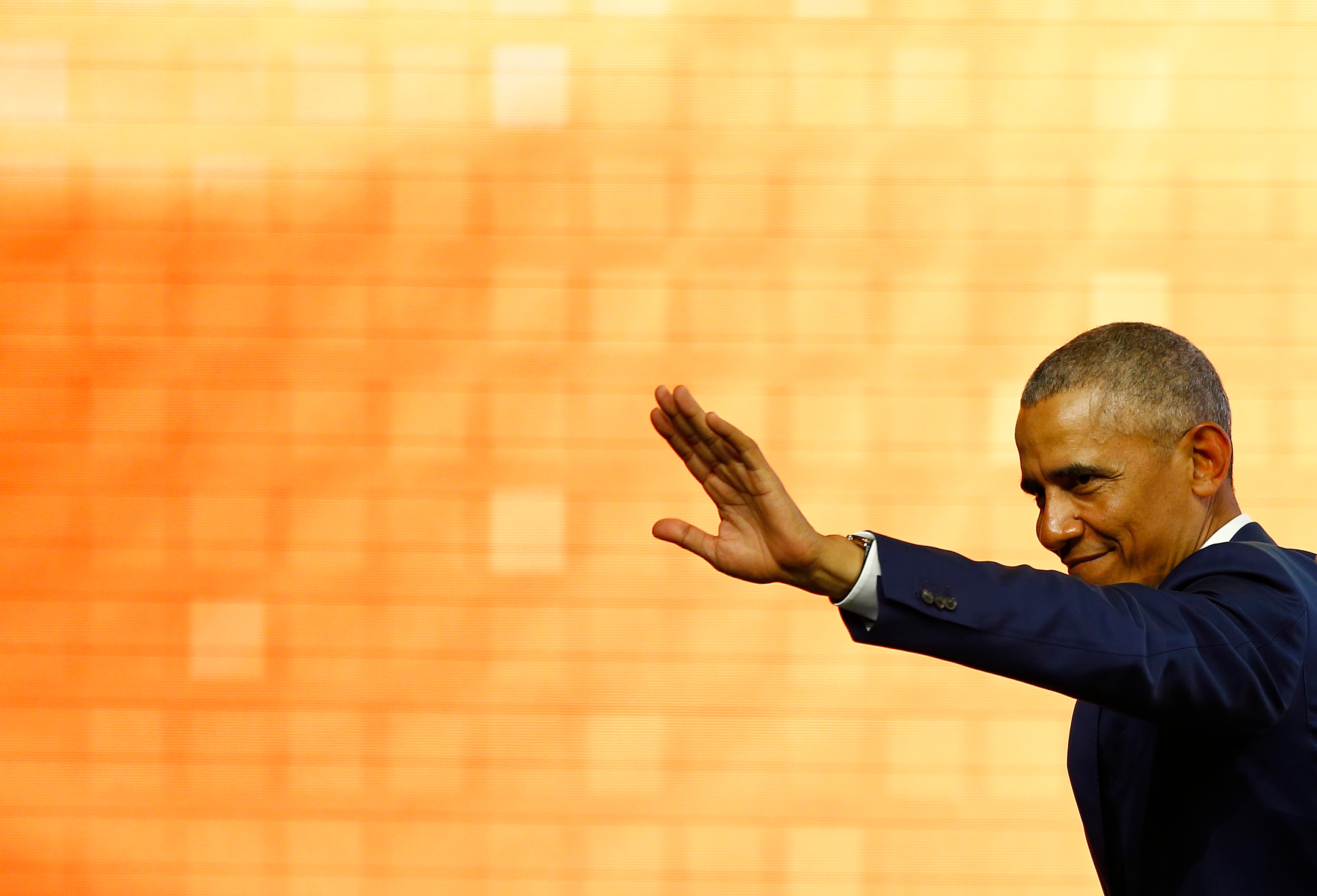 Barak Obama Attends World Travel And Tourism Council In Seville