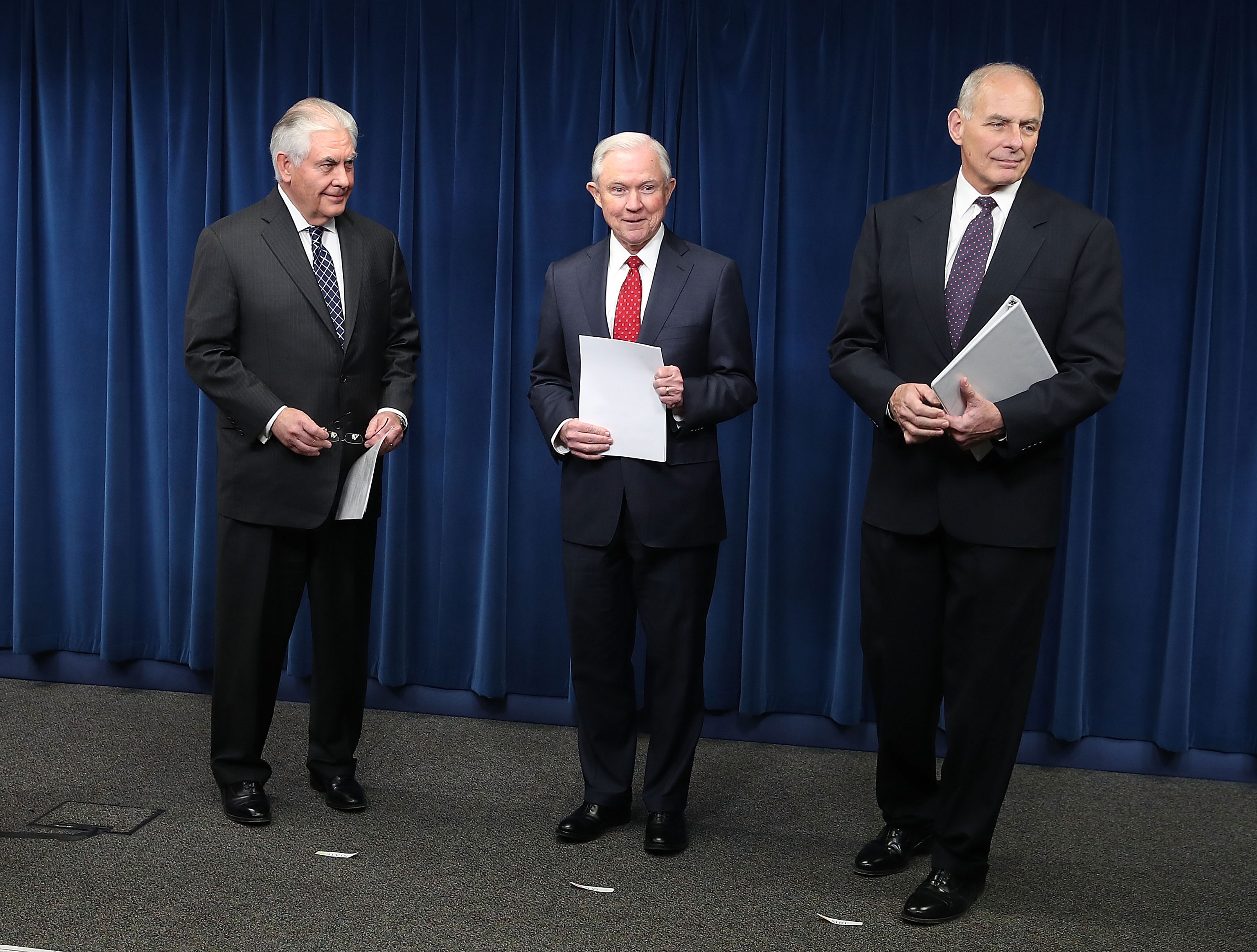Tillerson, Kelly And Sessions Announce New Immigration Executive Order