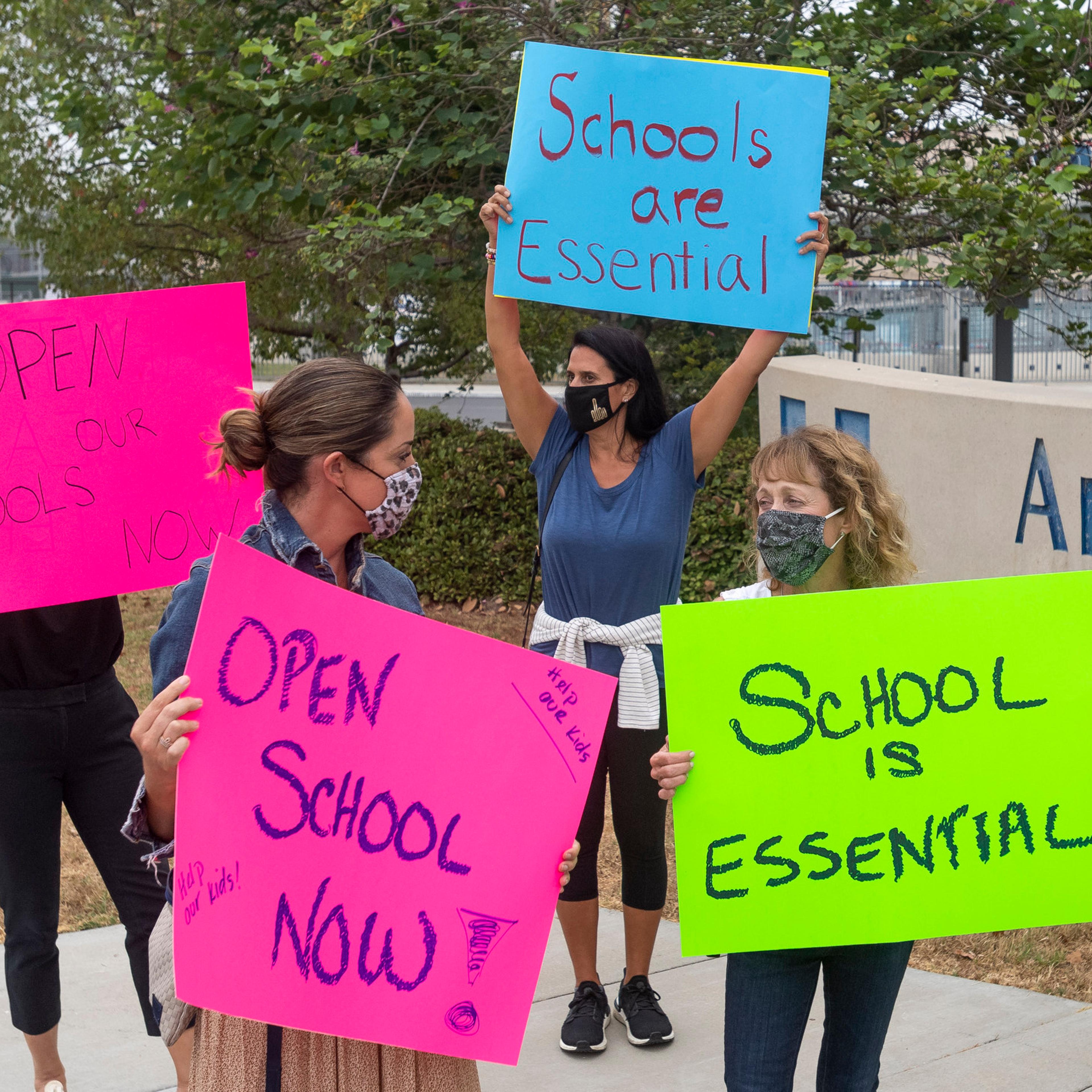 California parents call for schools to reopen