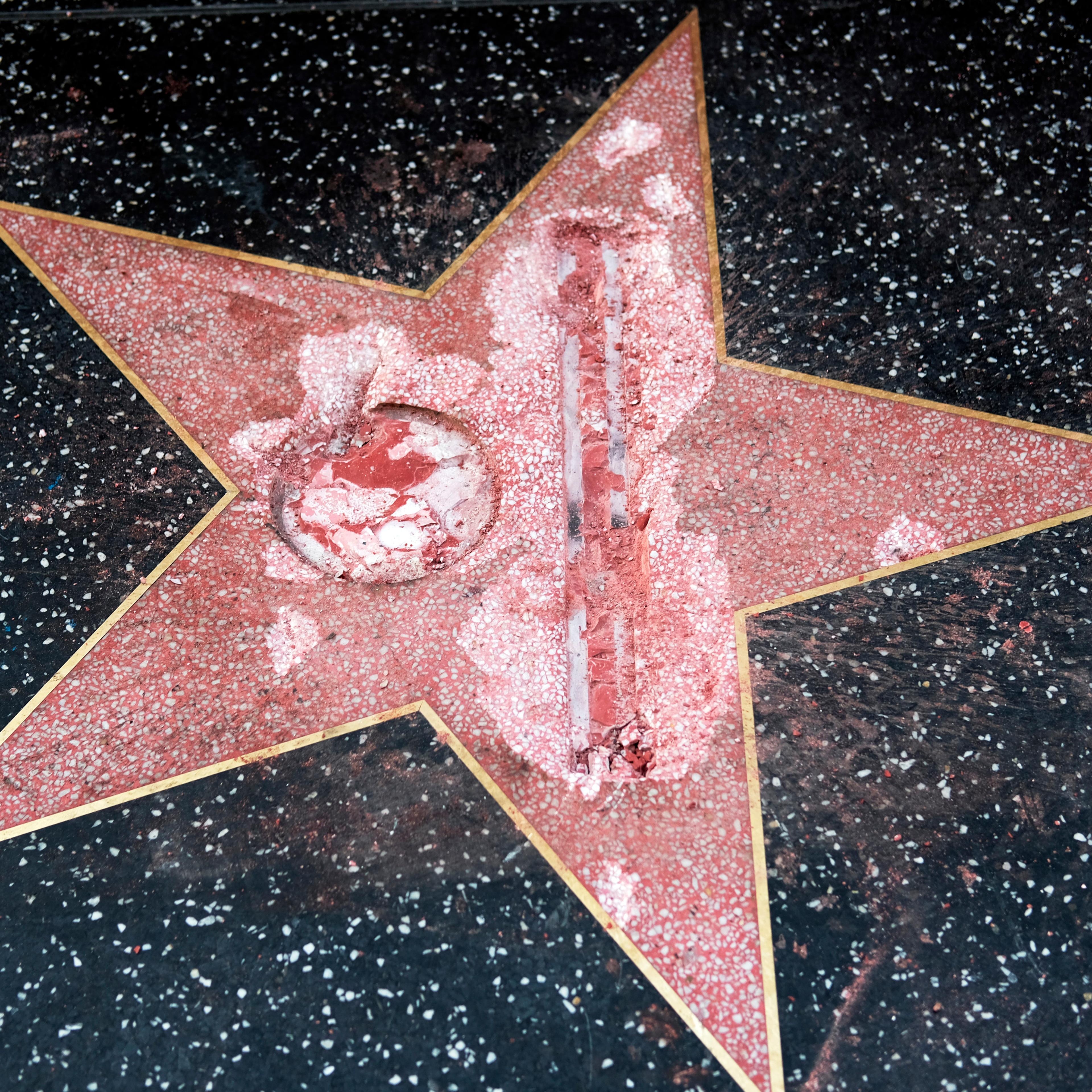 Trump Star Vandalized